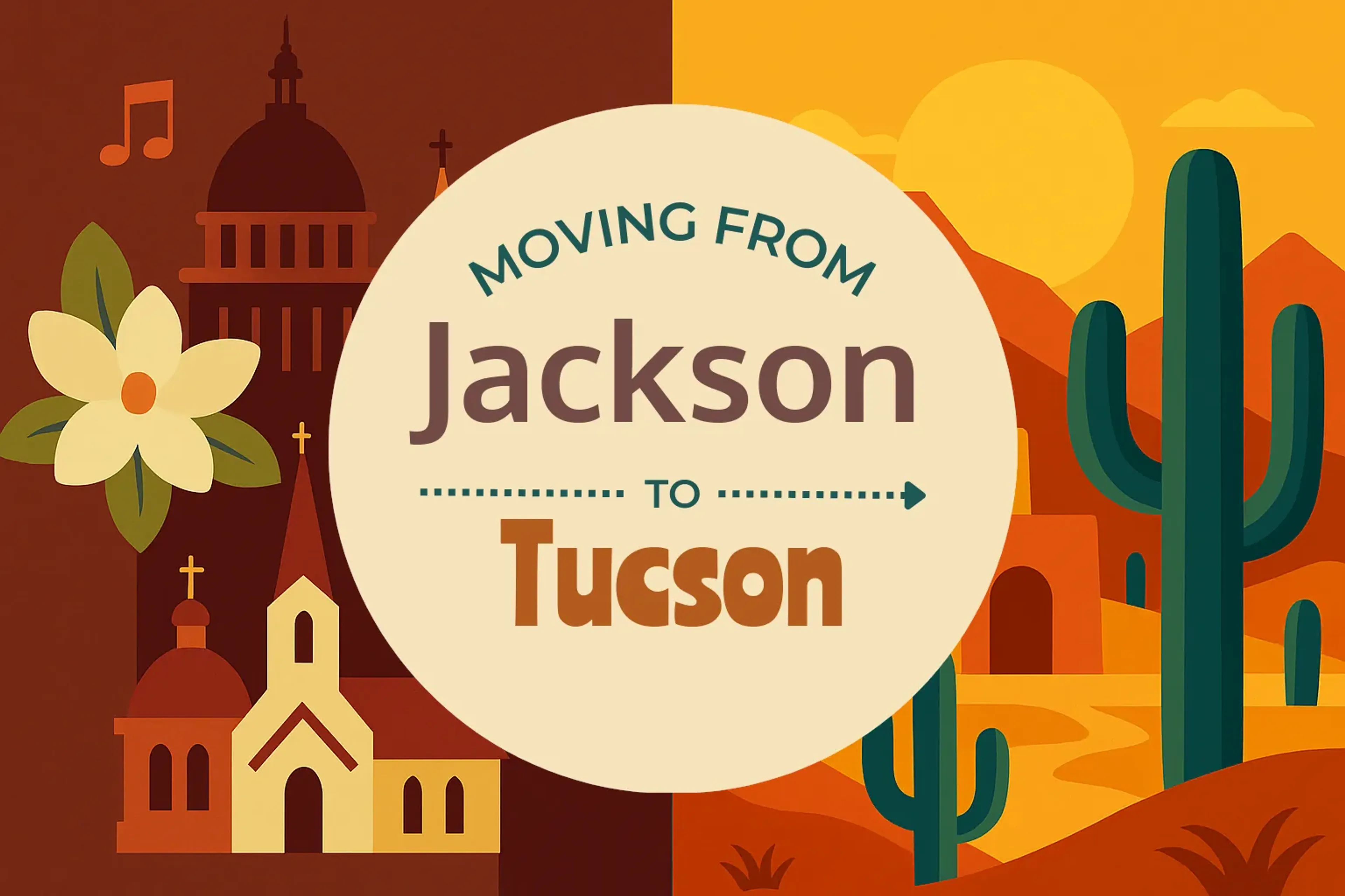 Side-by-side comparison of Jackson to Tucson moving companies