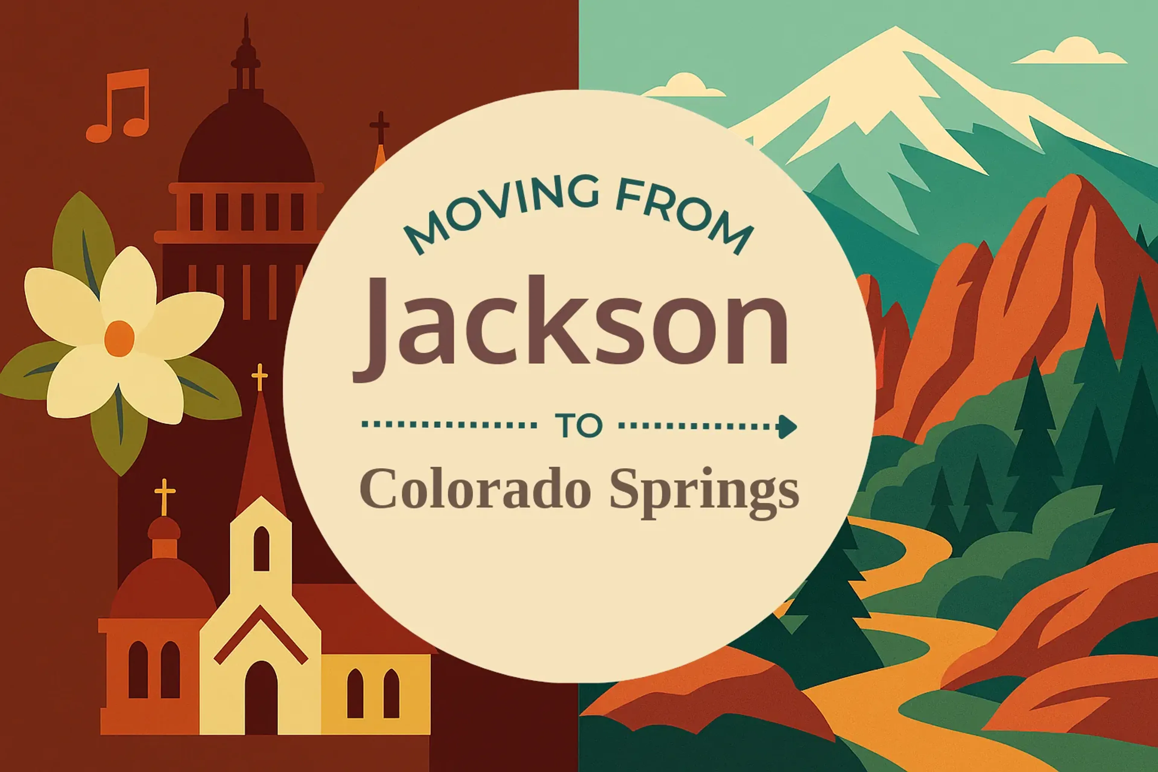 Side-by-side comparison of Jackson to Colorado Springs moving companies