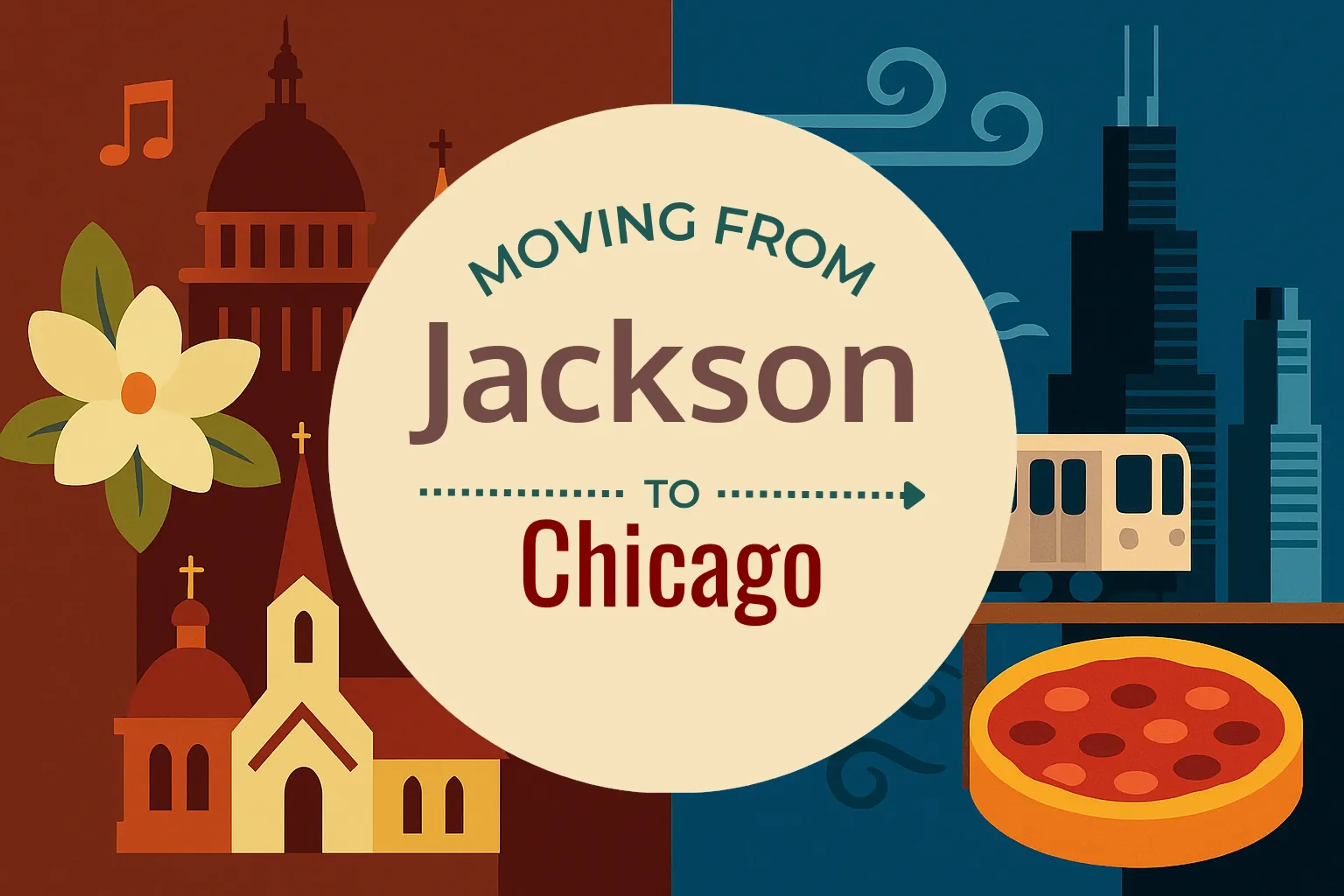 Side-by-side comparison of Jackson to Chicago moving companies