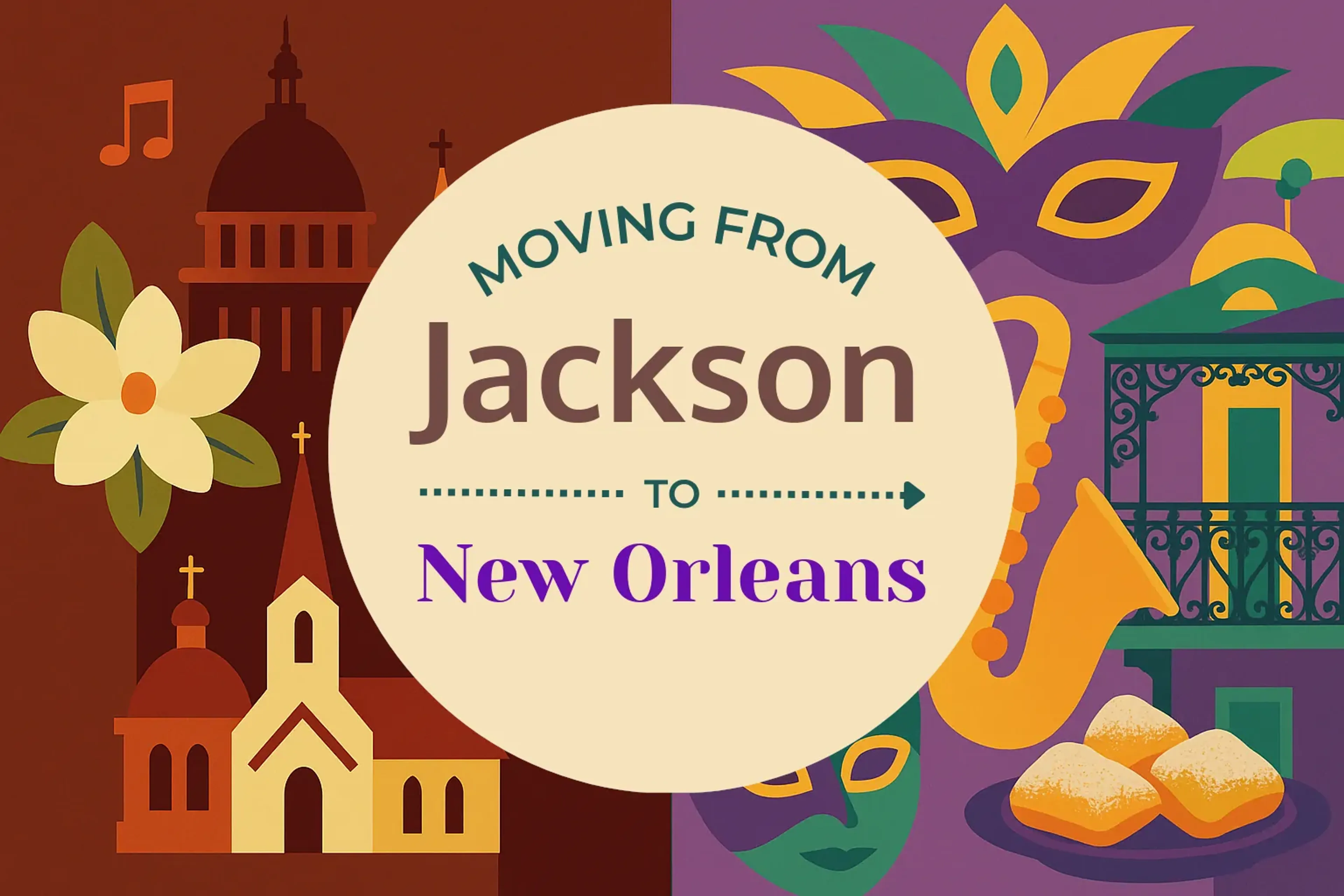 Side-by-side comparison of Jackson to New Orleans moving companies