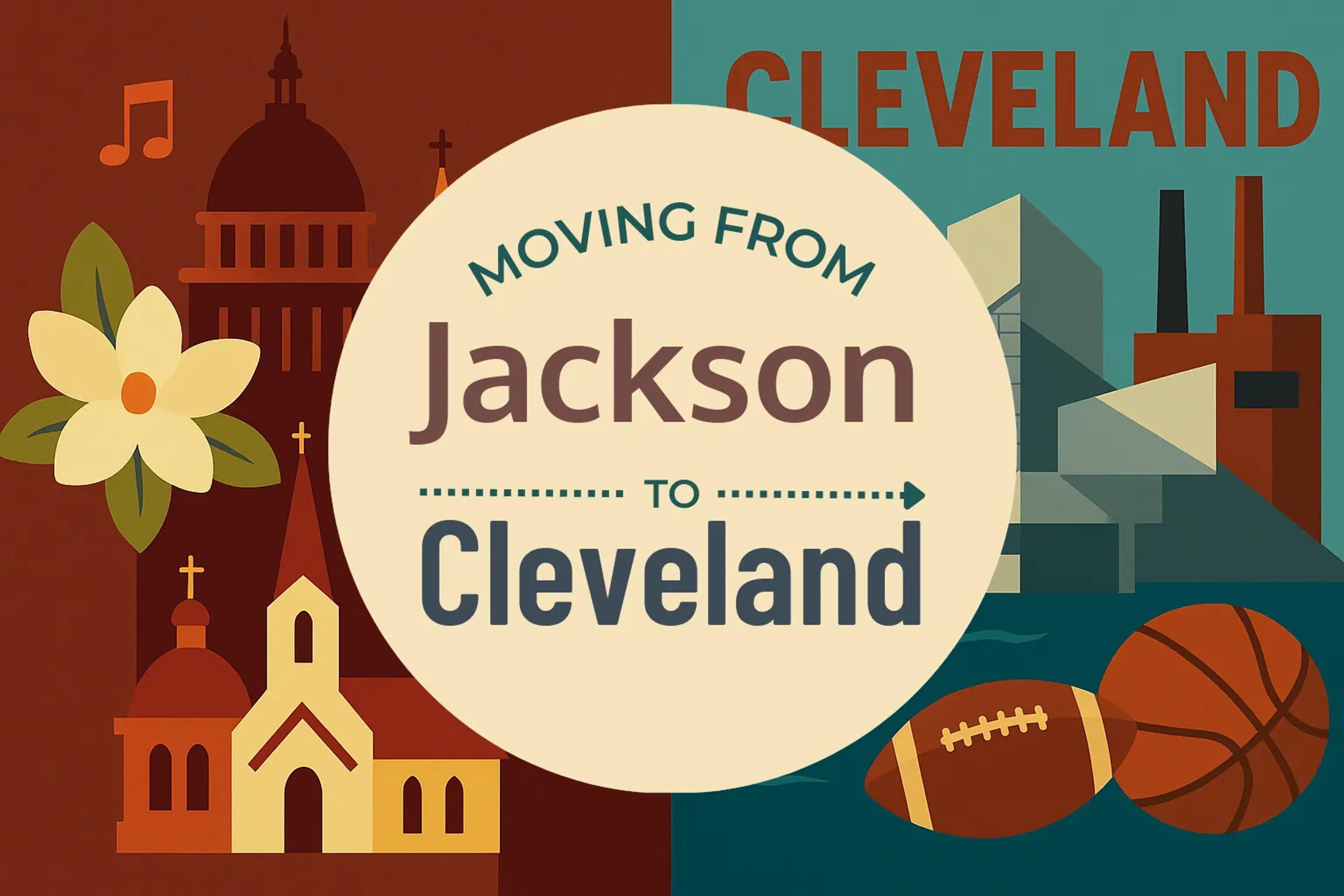 Side-by-side comparison of Jackson to Cleveland moving companies