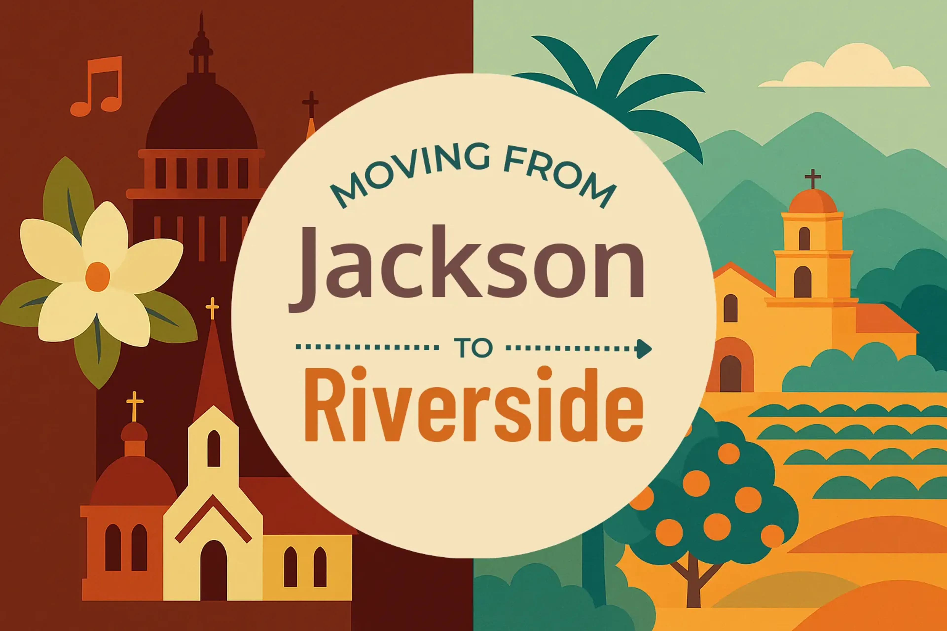 Side-by-side comparison of Jackson to Riverside moving companies