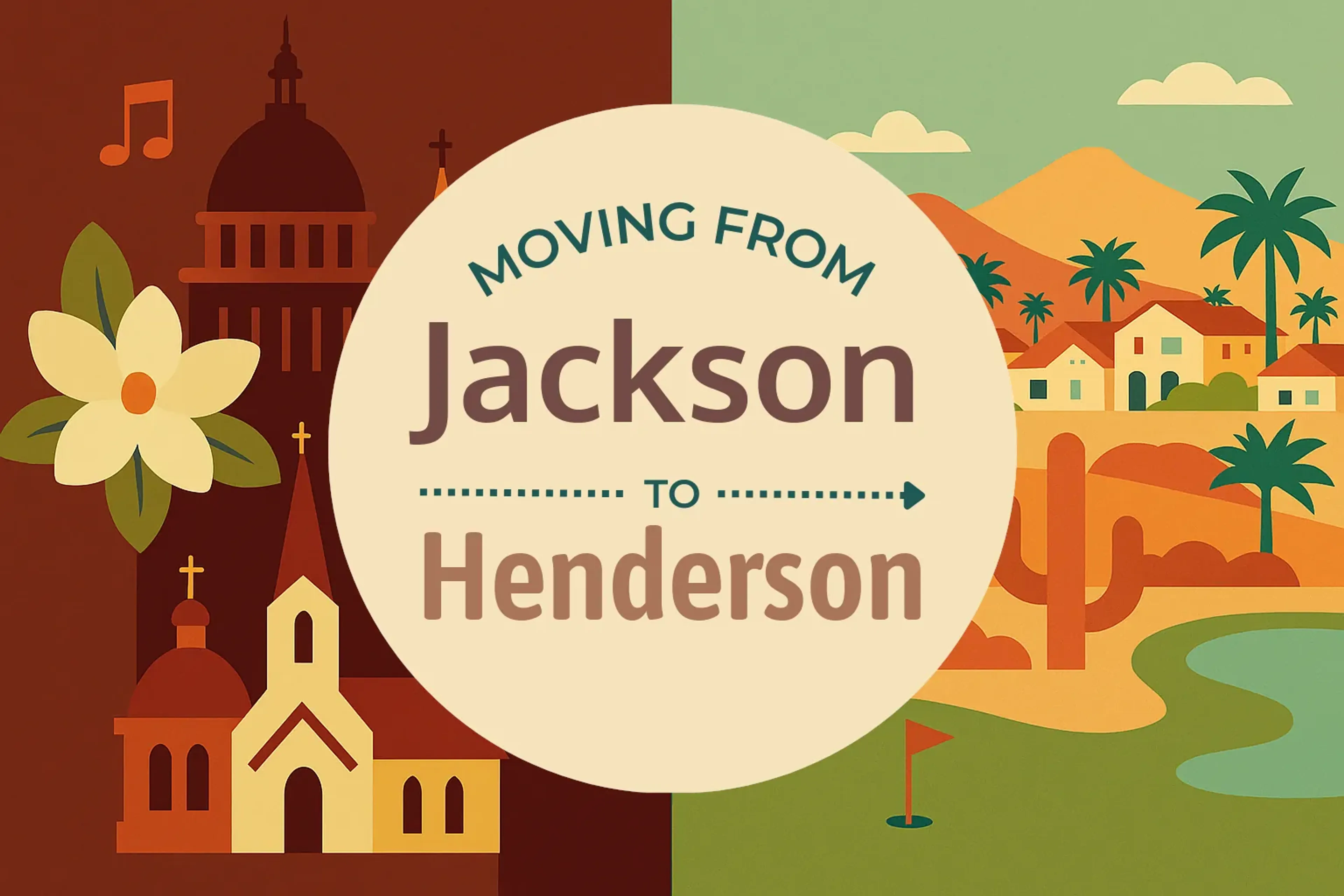 Side-by-side comparison of Jackson to Henderson moving companies