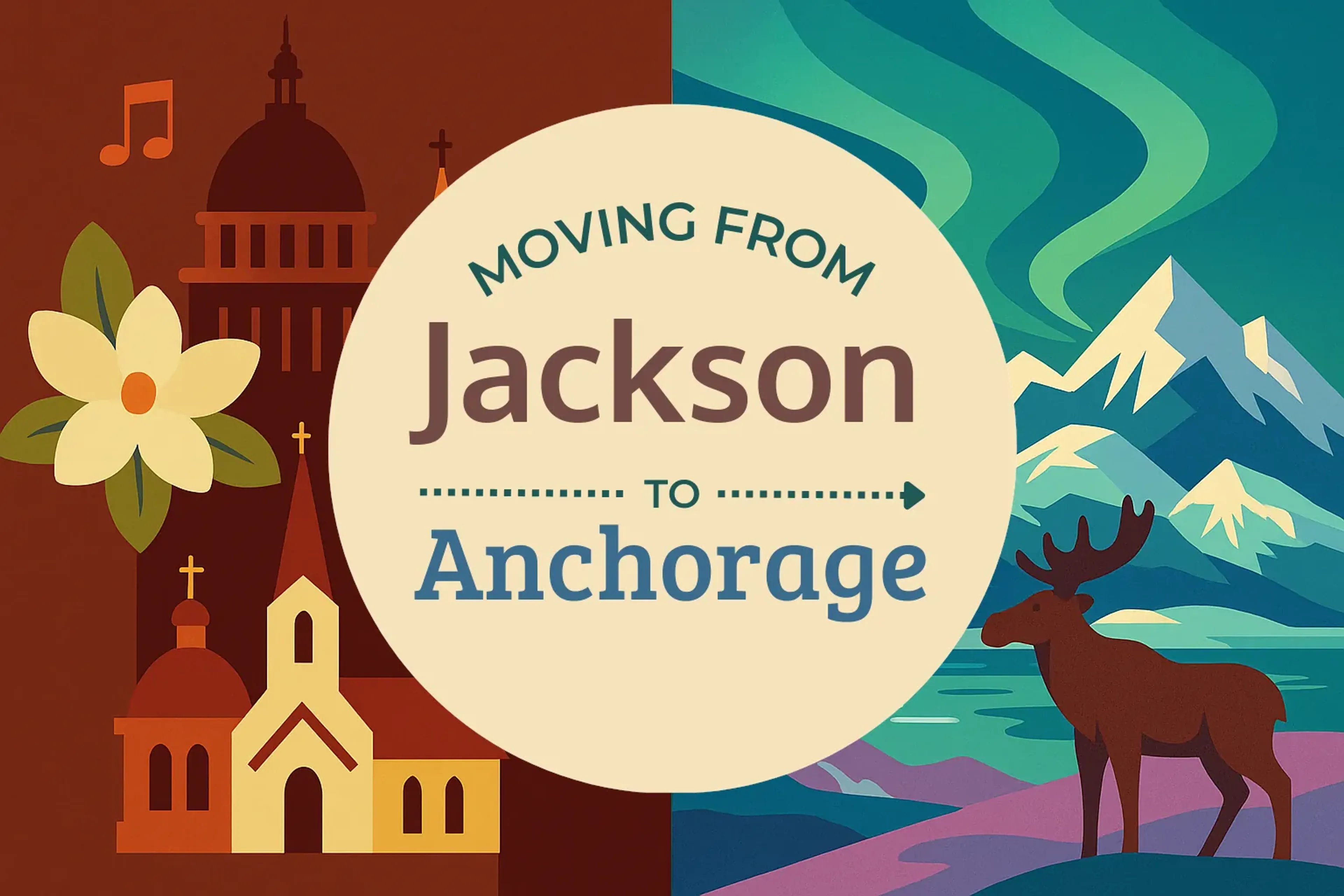 Side-by-side comparison of Jackson to Anchorage moving companies