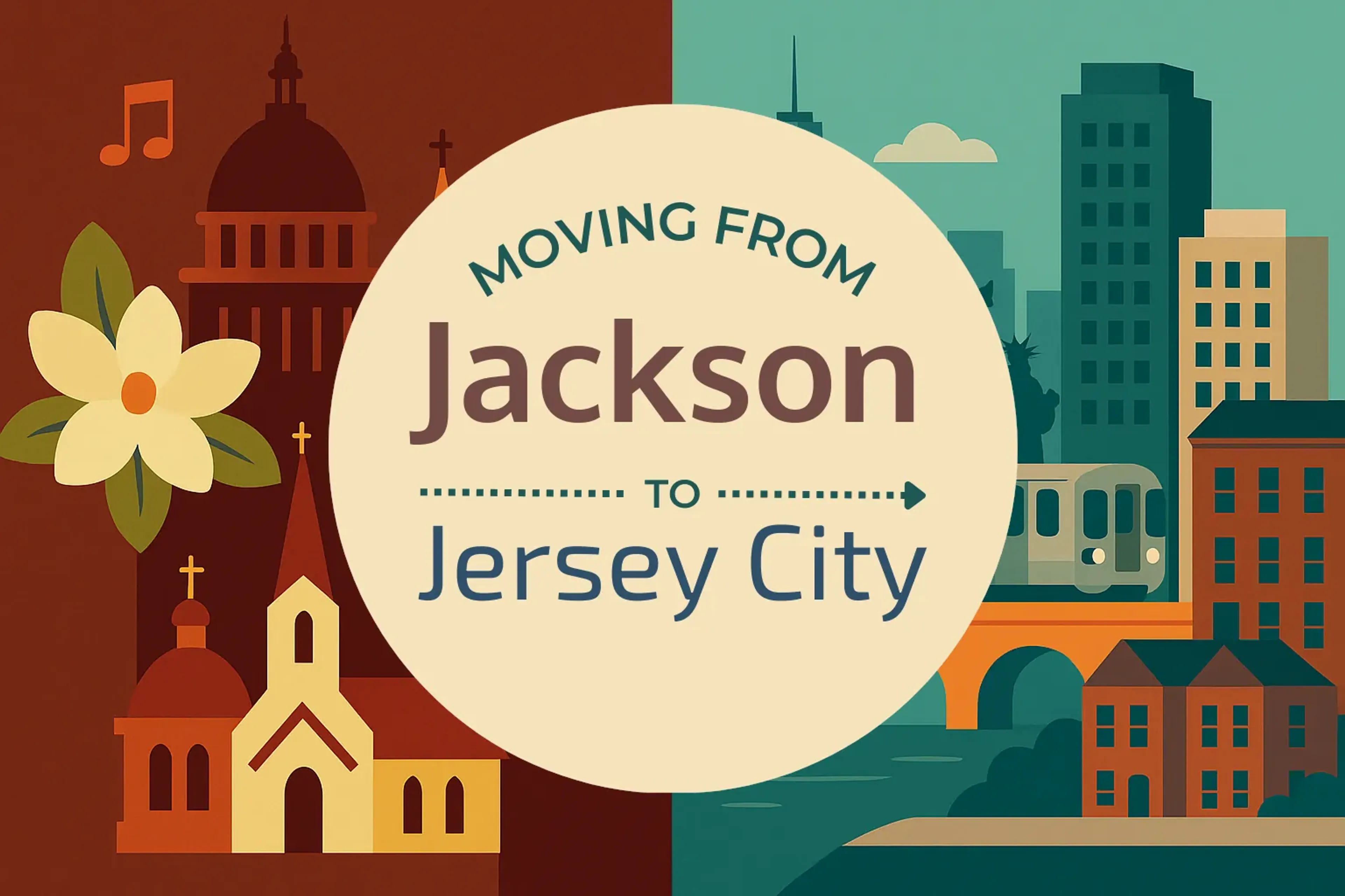 Side-by-side comparison of Jackson to Jersey City moving companies