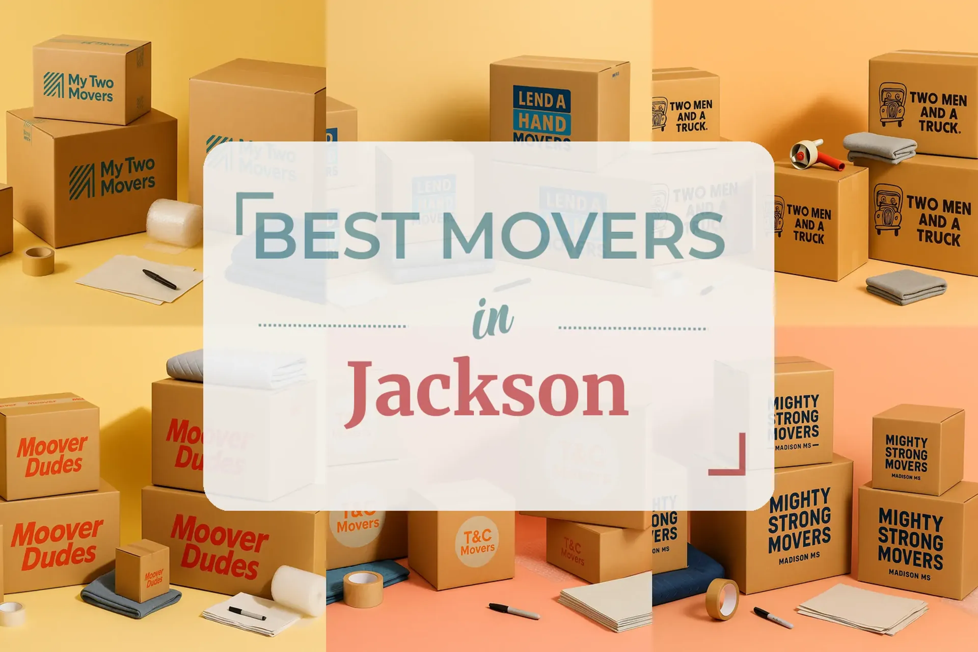 Side-by-side comparison of Jackson moving companies