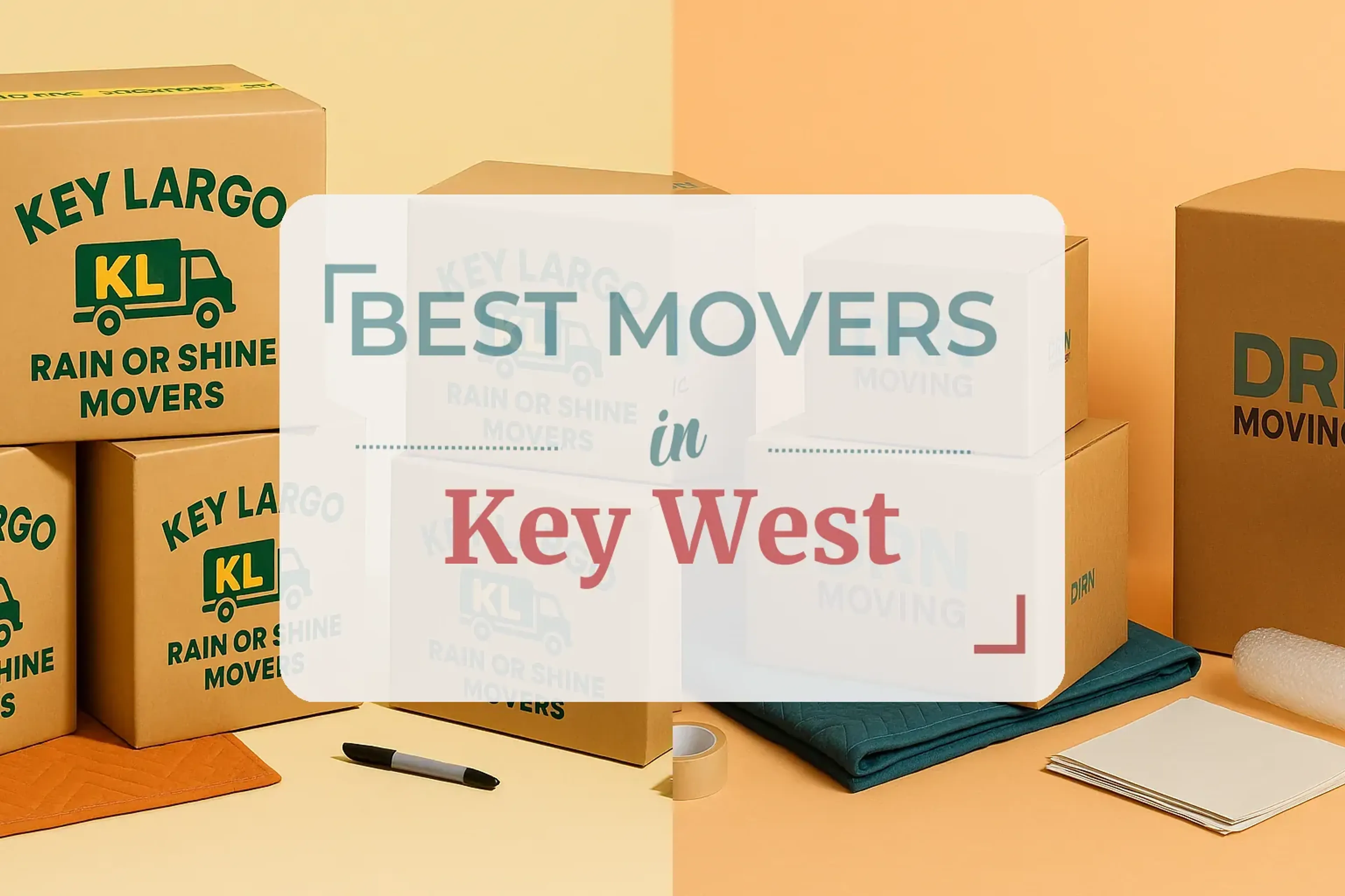 Side-by-side comparison of Key West moving companies