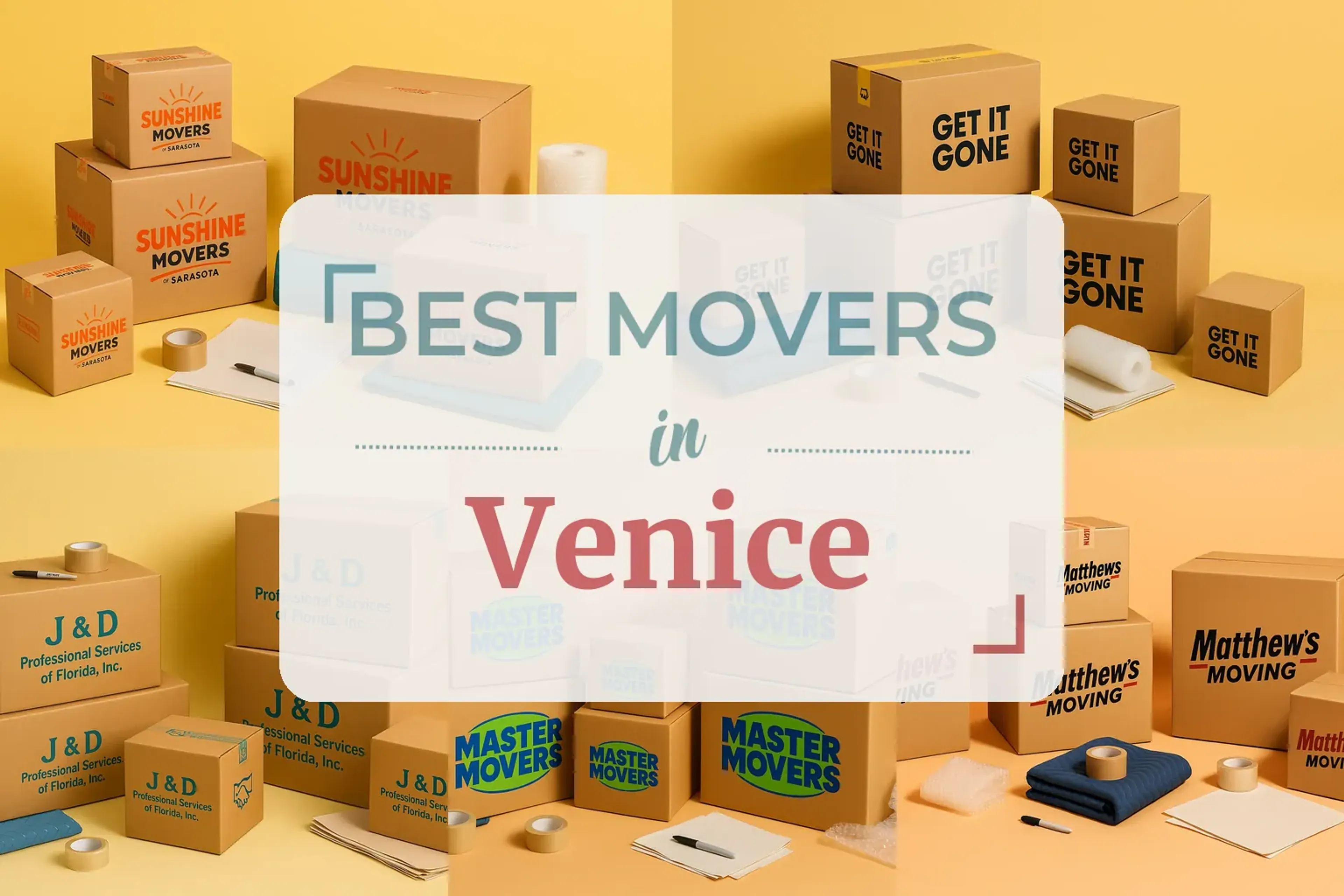 Side-by-side comparison of Venice moving companies