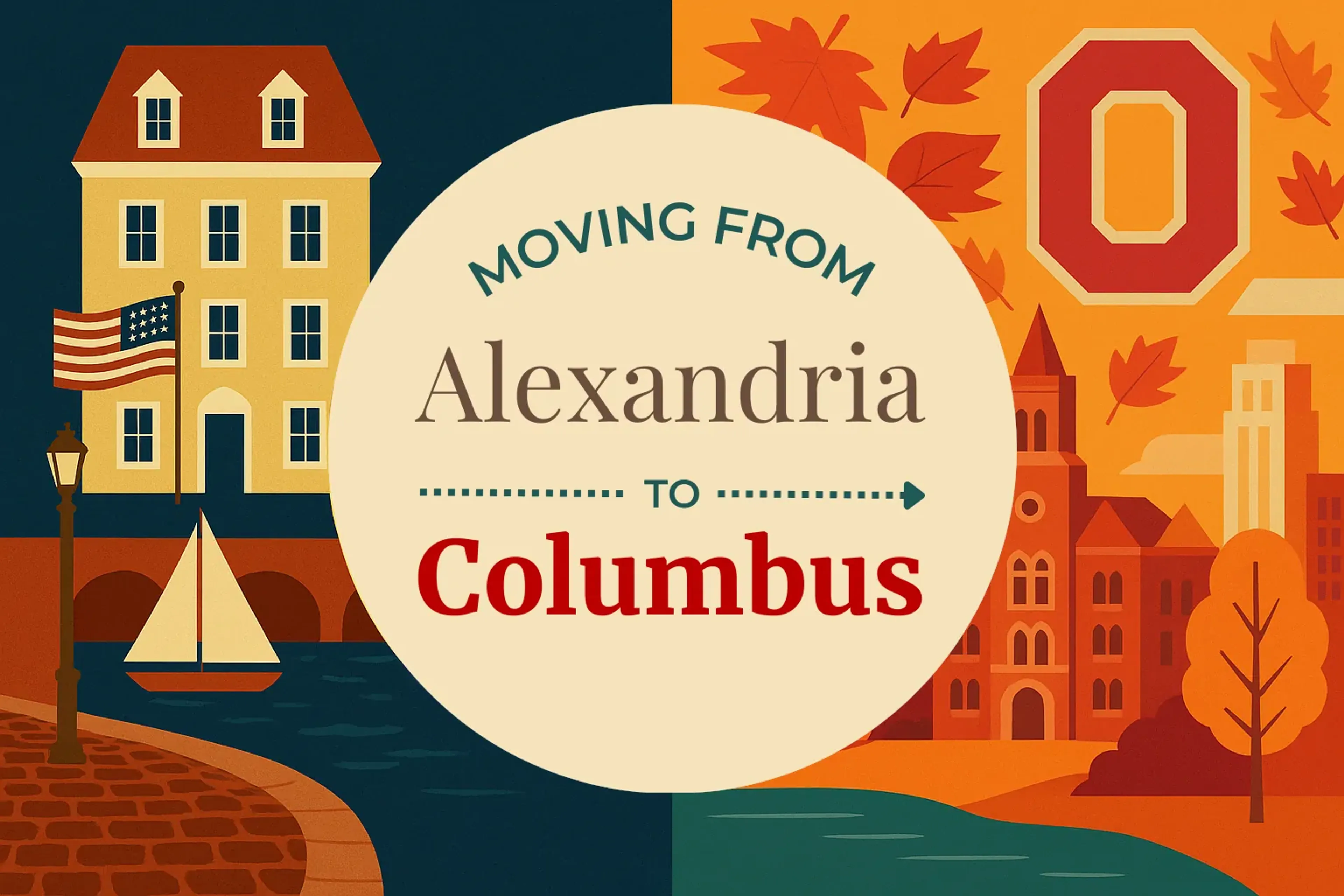Side-by-side comparison of Alexandria to Columbus moving companies