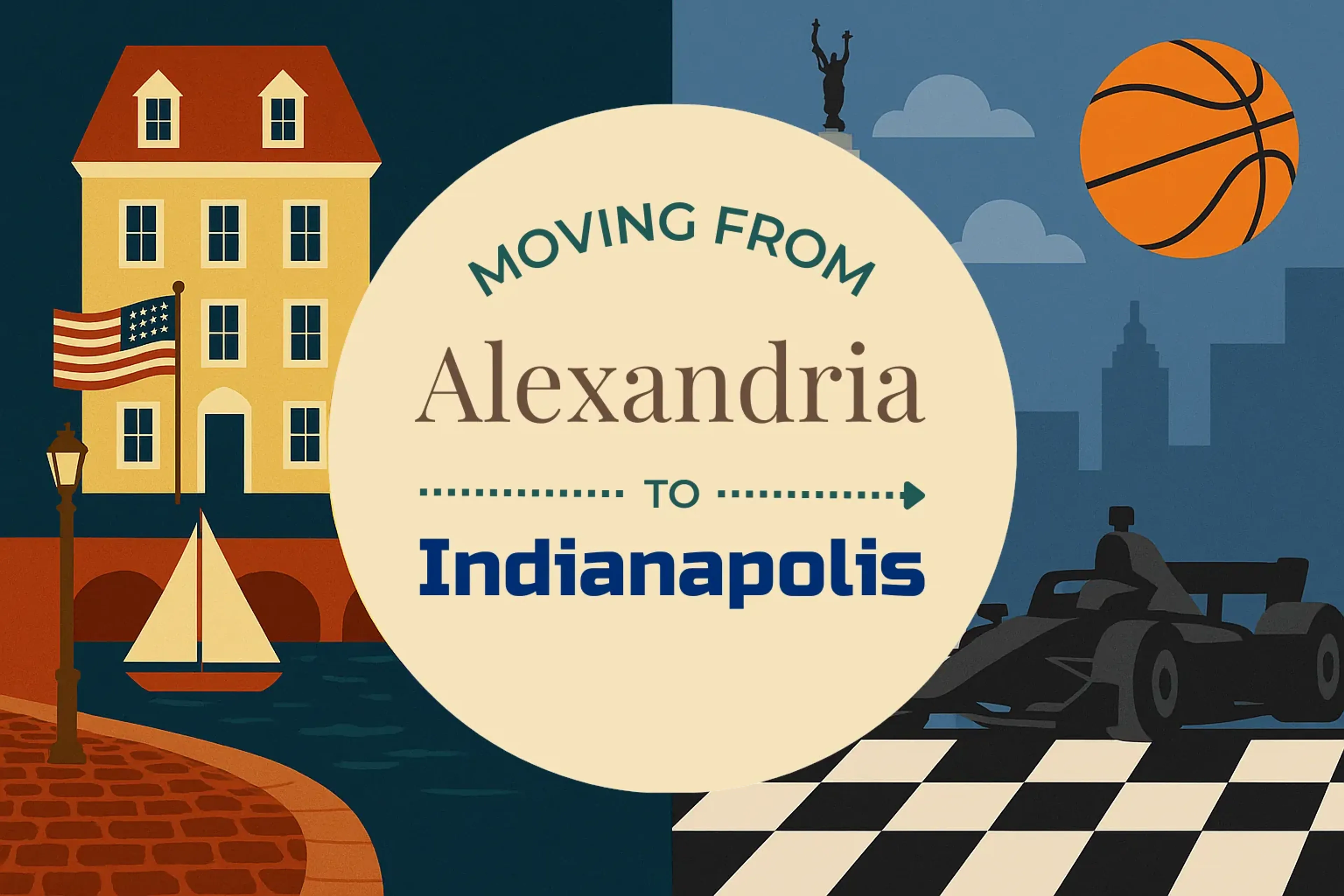 Side-by-side comparison of Alexandria to Indianapolis moving companies
