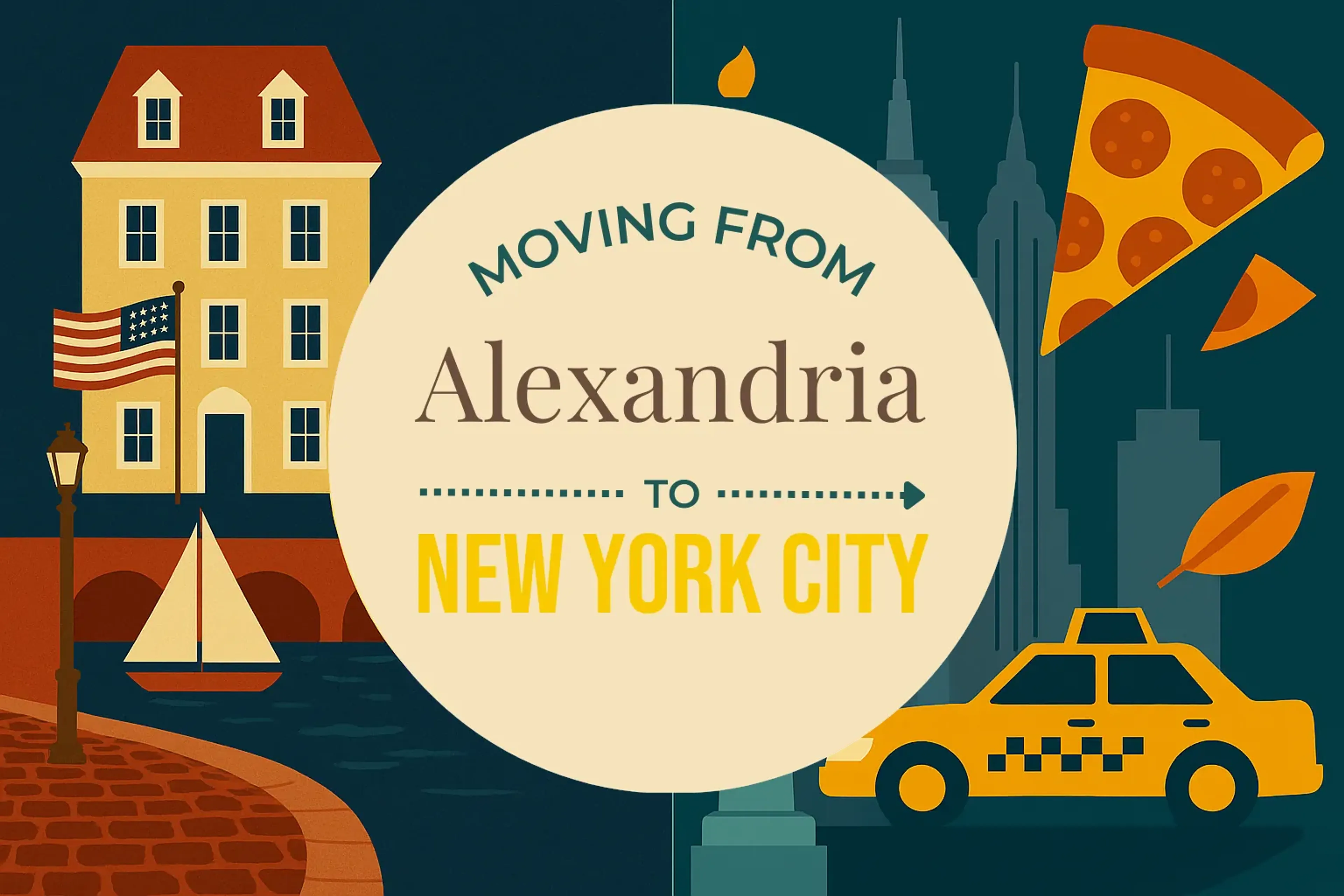 Side-by-side comparison of Alexandria to New York City moving companies