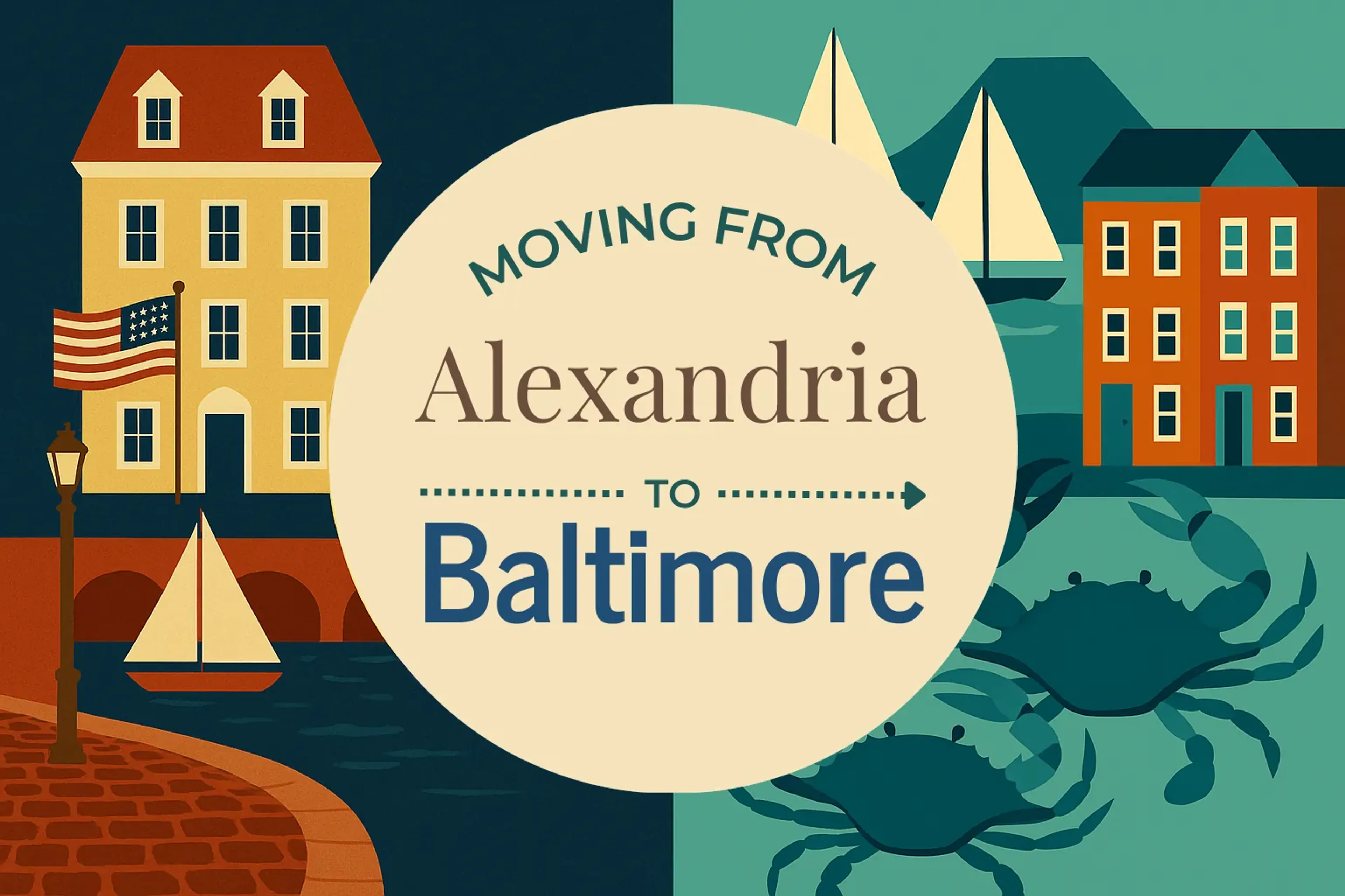Side-by-side comparison of Alexandria to Baltimore moving companies