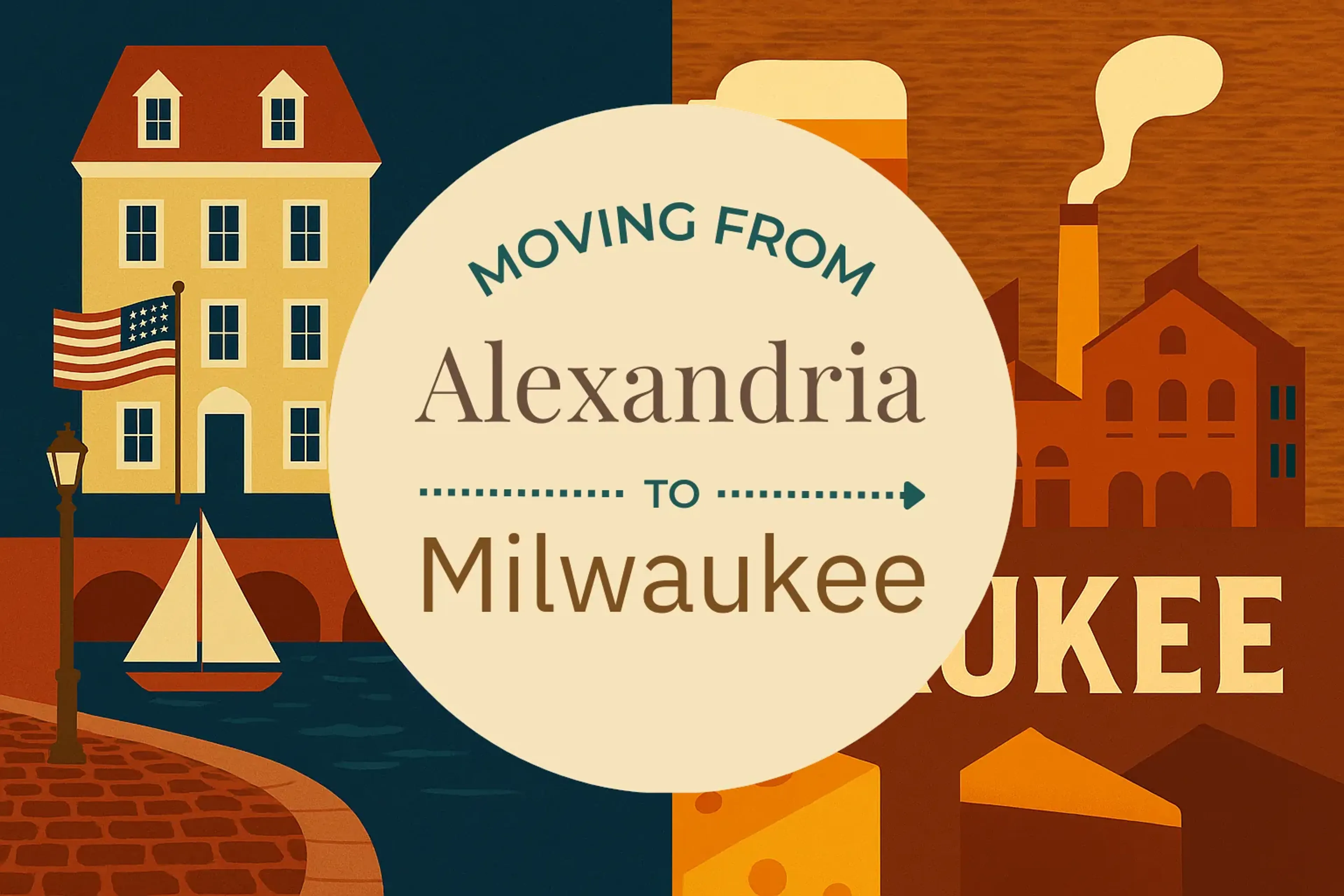 Side-by-side comparison of Alexandria to Milwaukee moving companies