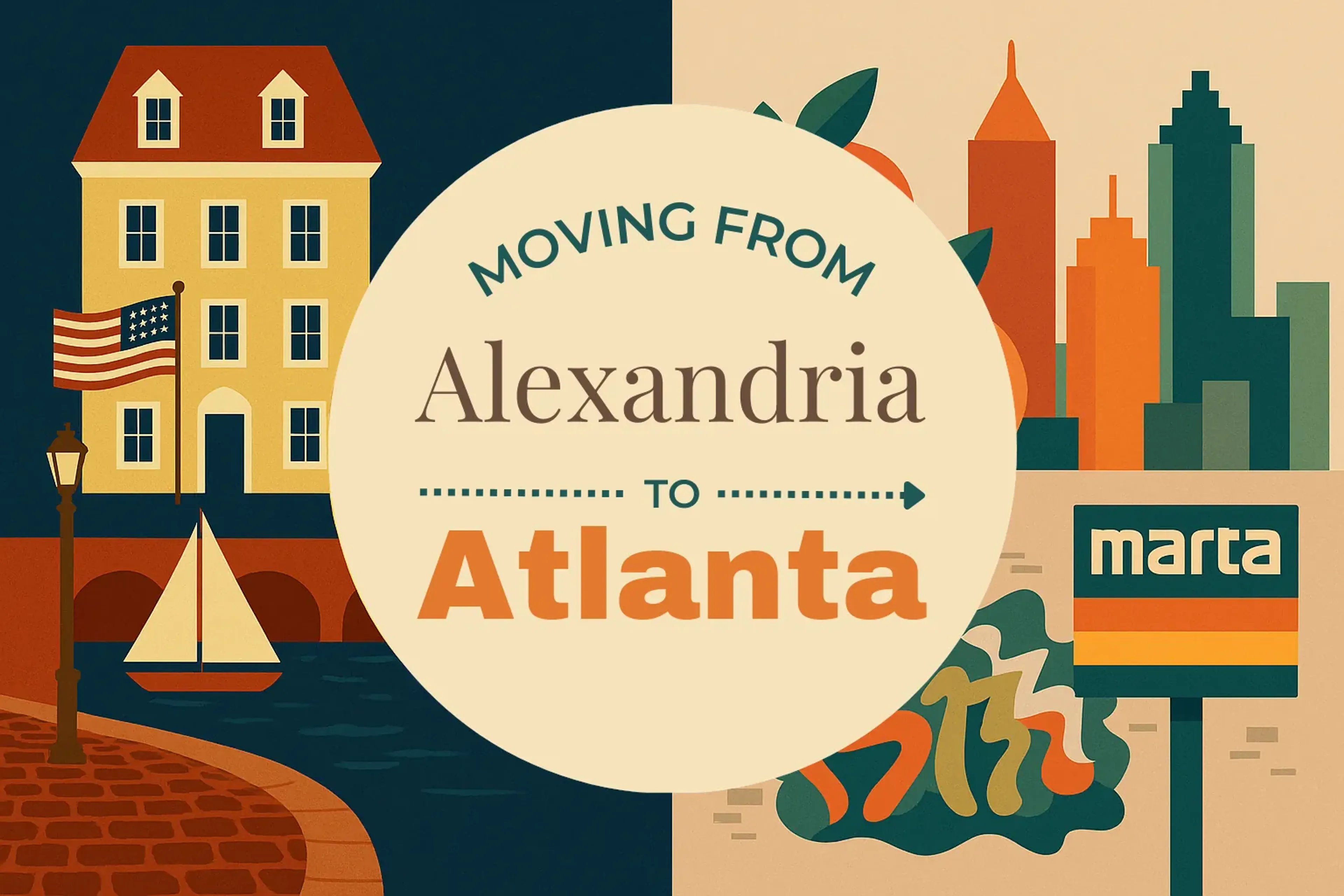 Side-by-side comparison of Alexandria to Atlanta moving companies