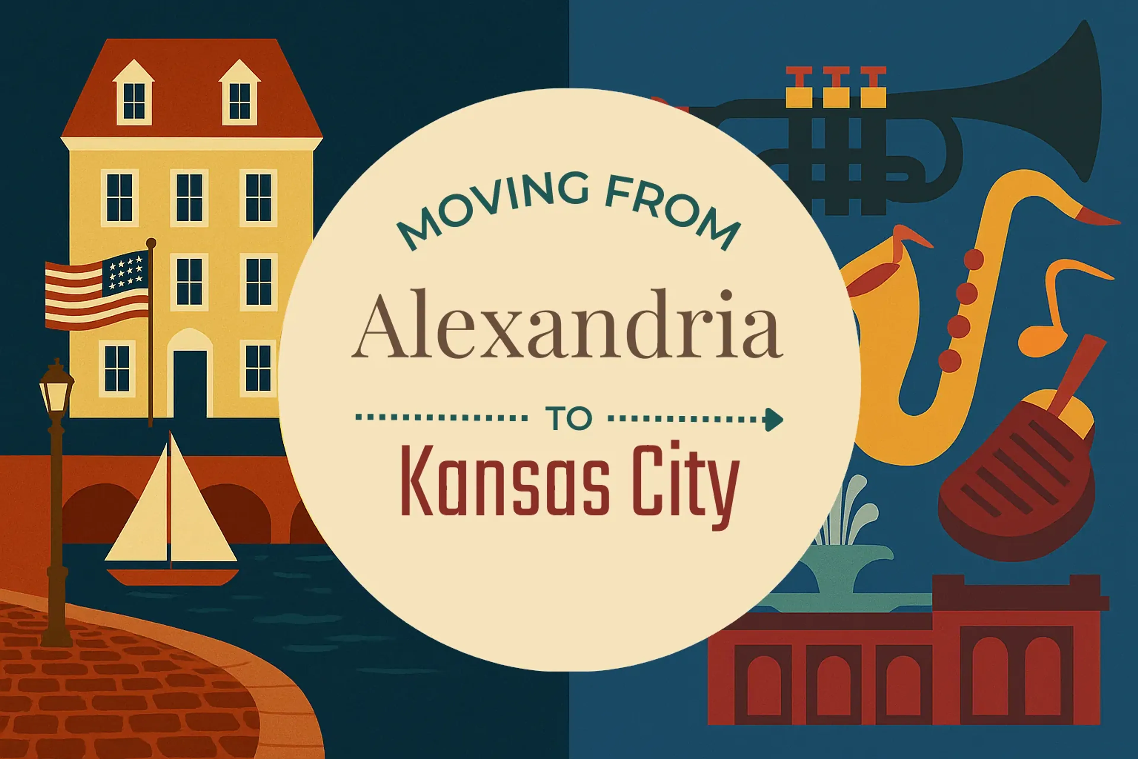 Side-by-side comparison of Alexandria to Kansas City moving companies