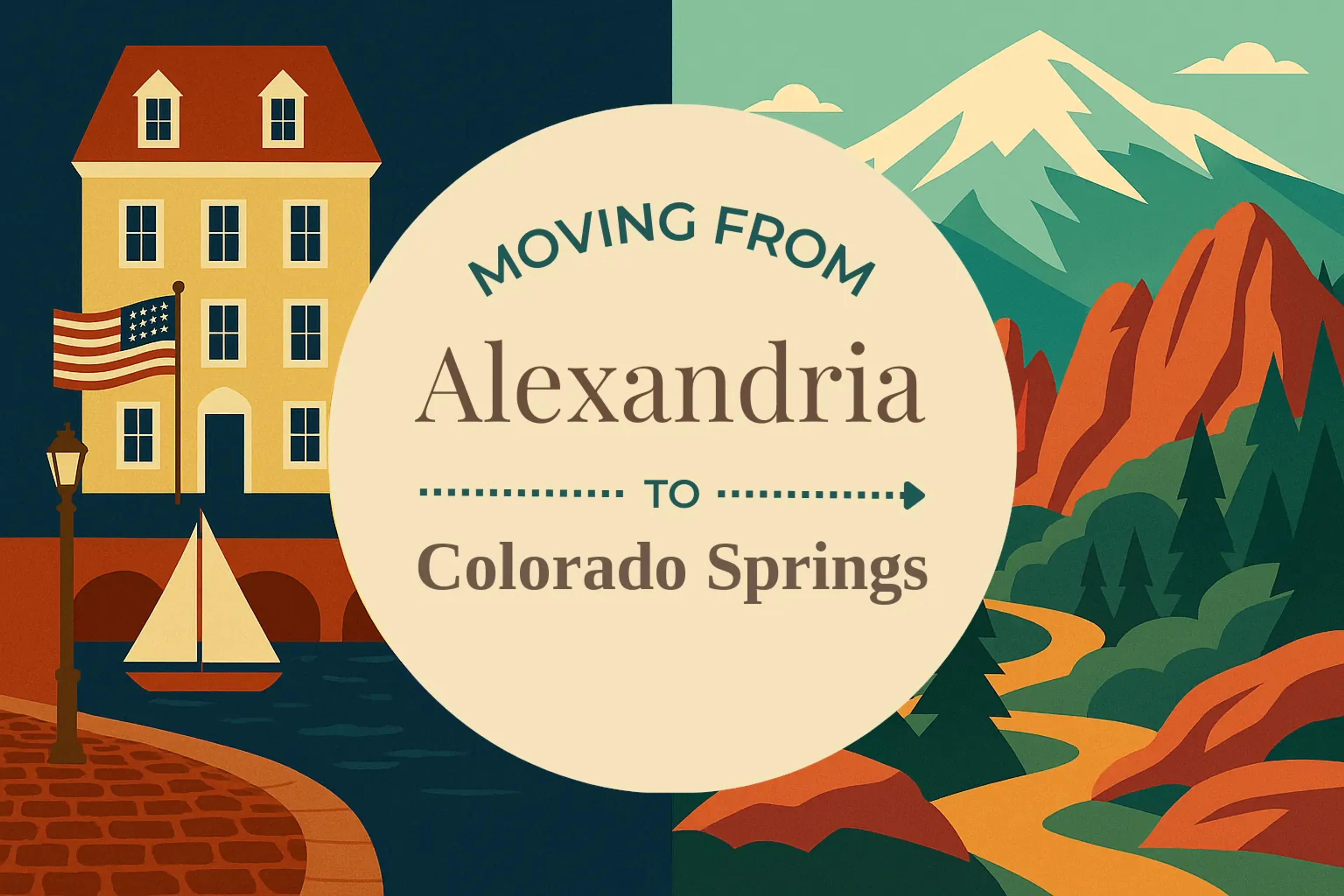 Side-by-side comparison of Alexandria to Colorado Springs moving companies