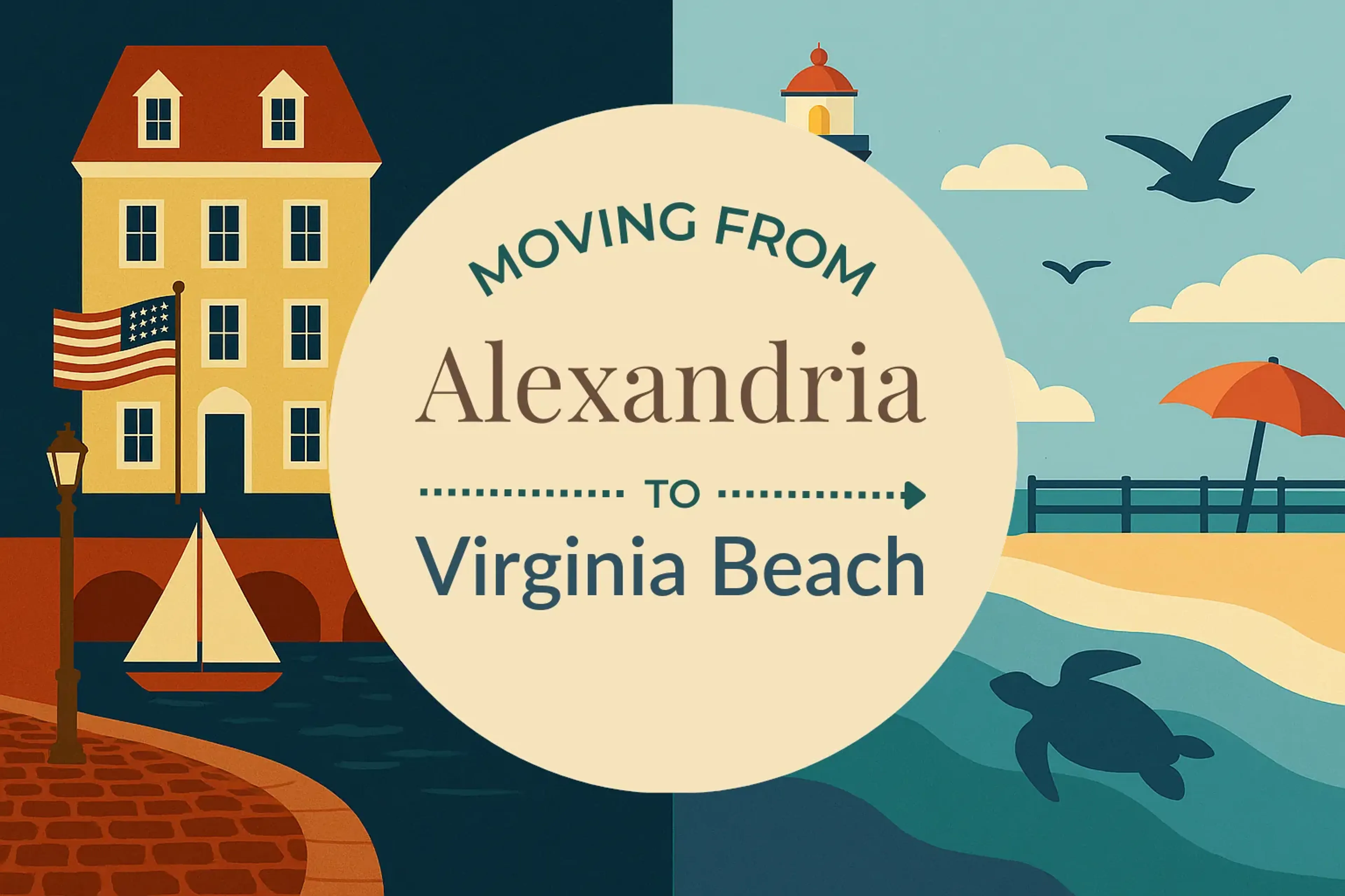 Side-by-side comparison of Alexandria to Virginia Beach moving companies