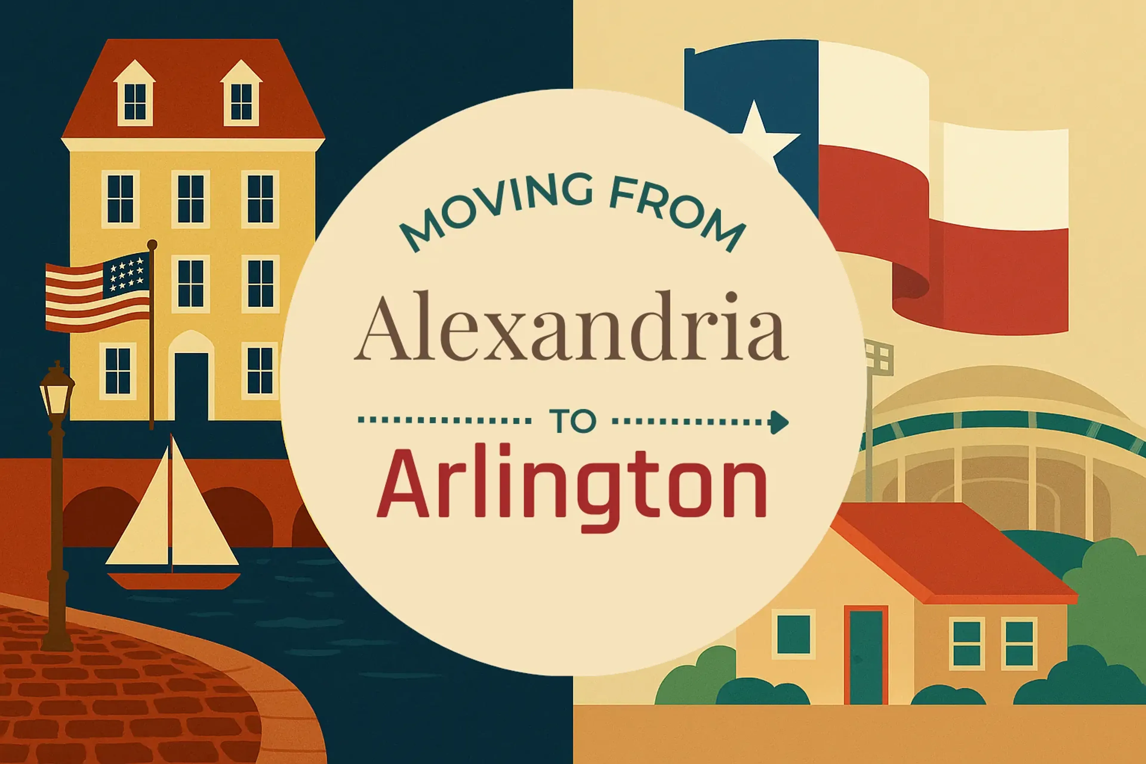 Side-by-side comparison of Alexandria to Arlington moving companies
