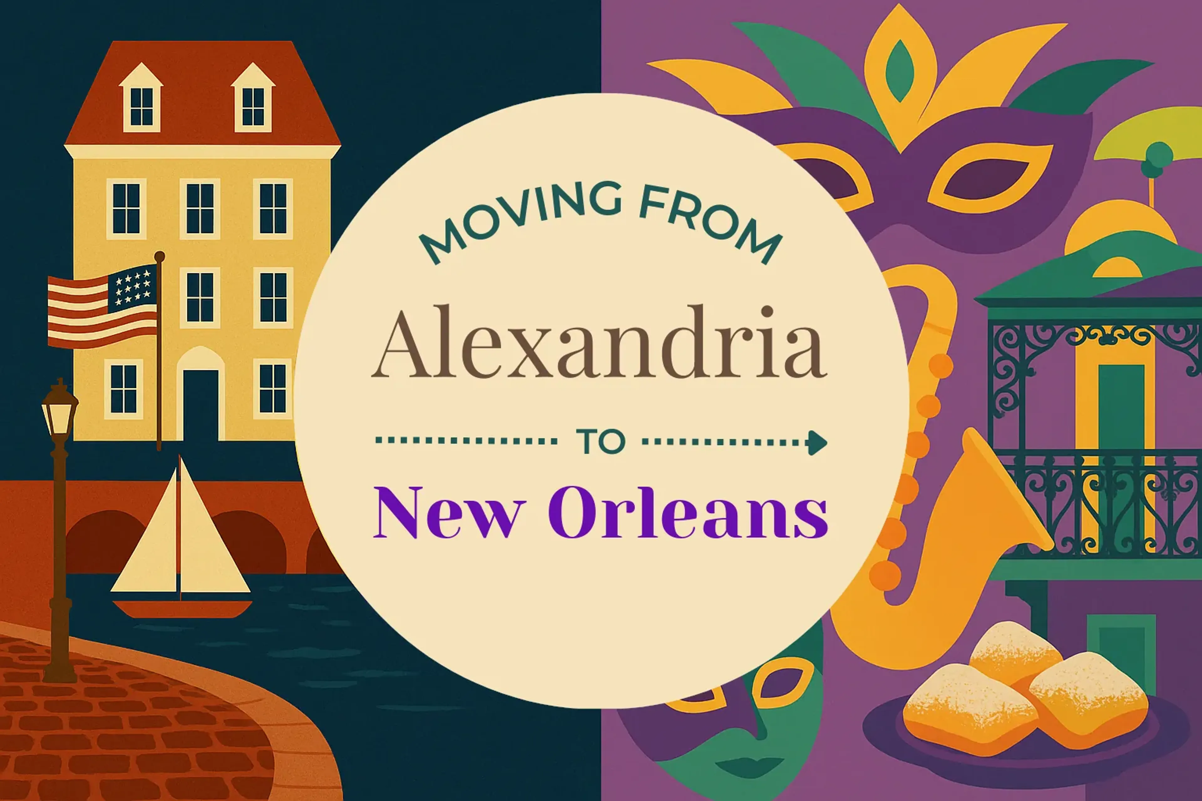 Side-by-side comparison of Alexandria to New Orleans moving companies