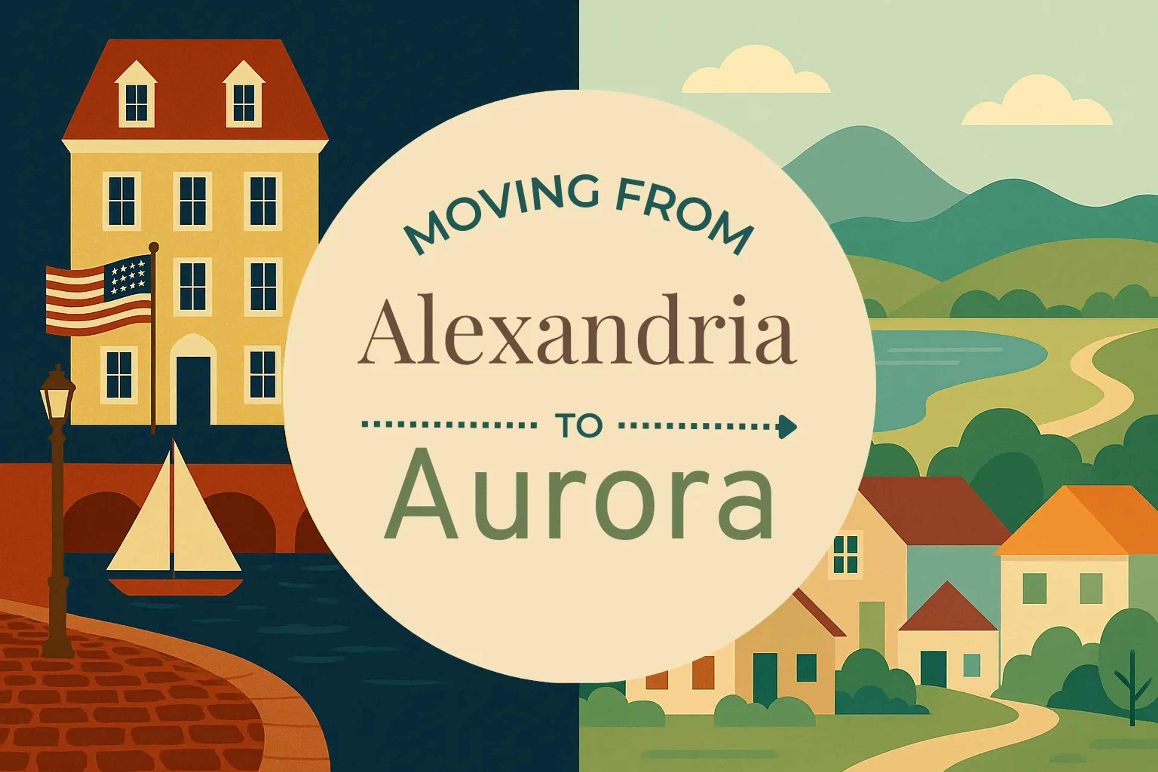 Side-by-side comparison of Alexandria to Aurora moving companies