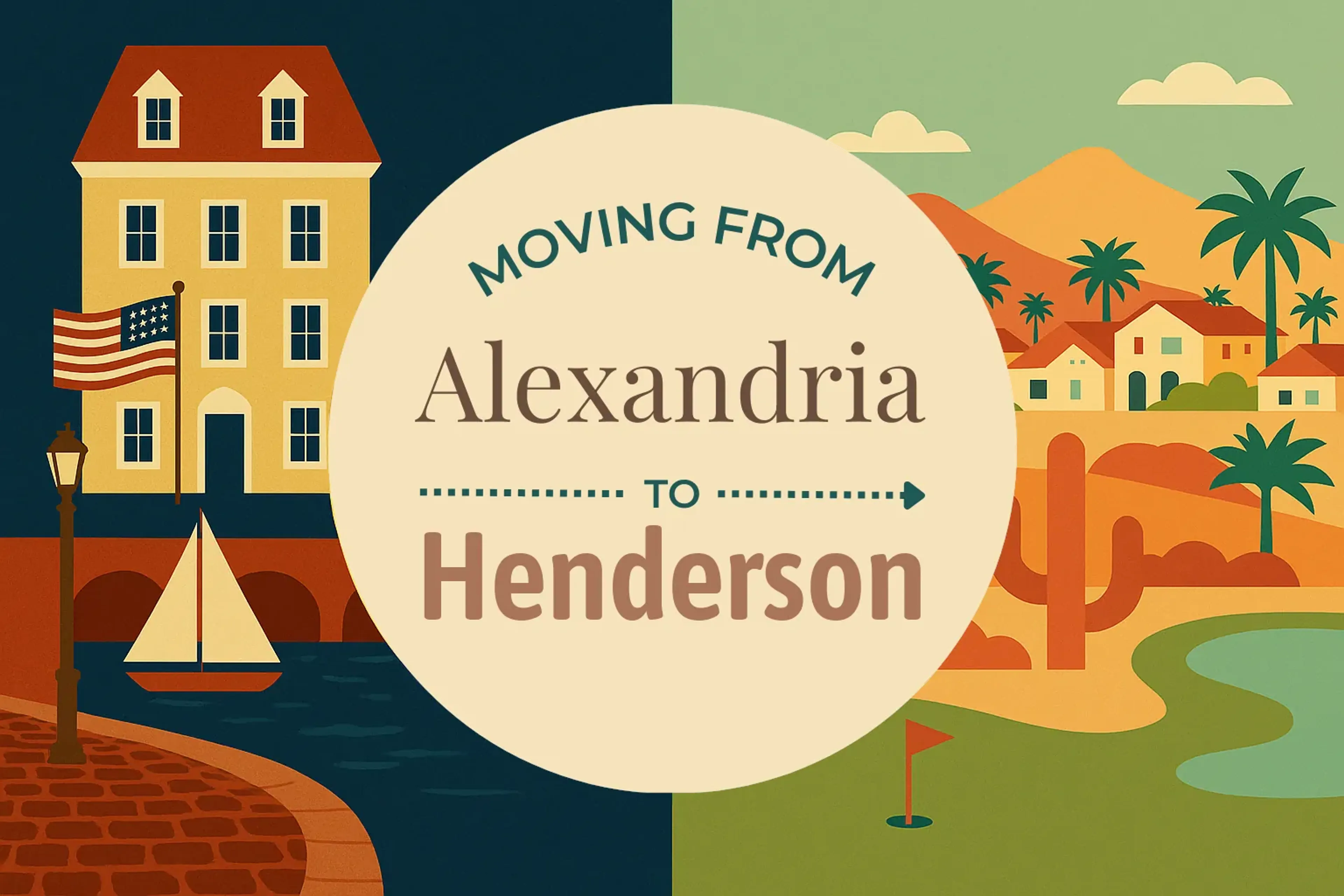 Side-by-side comparison of Alexandria to Henderson moving companies