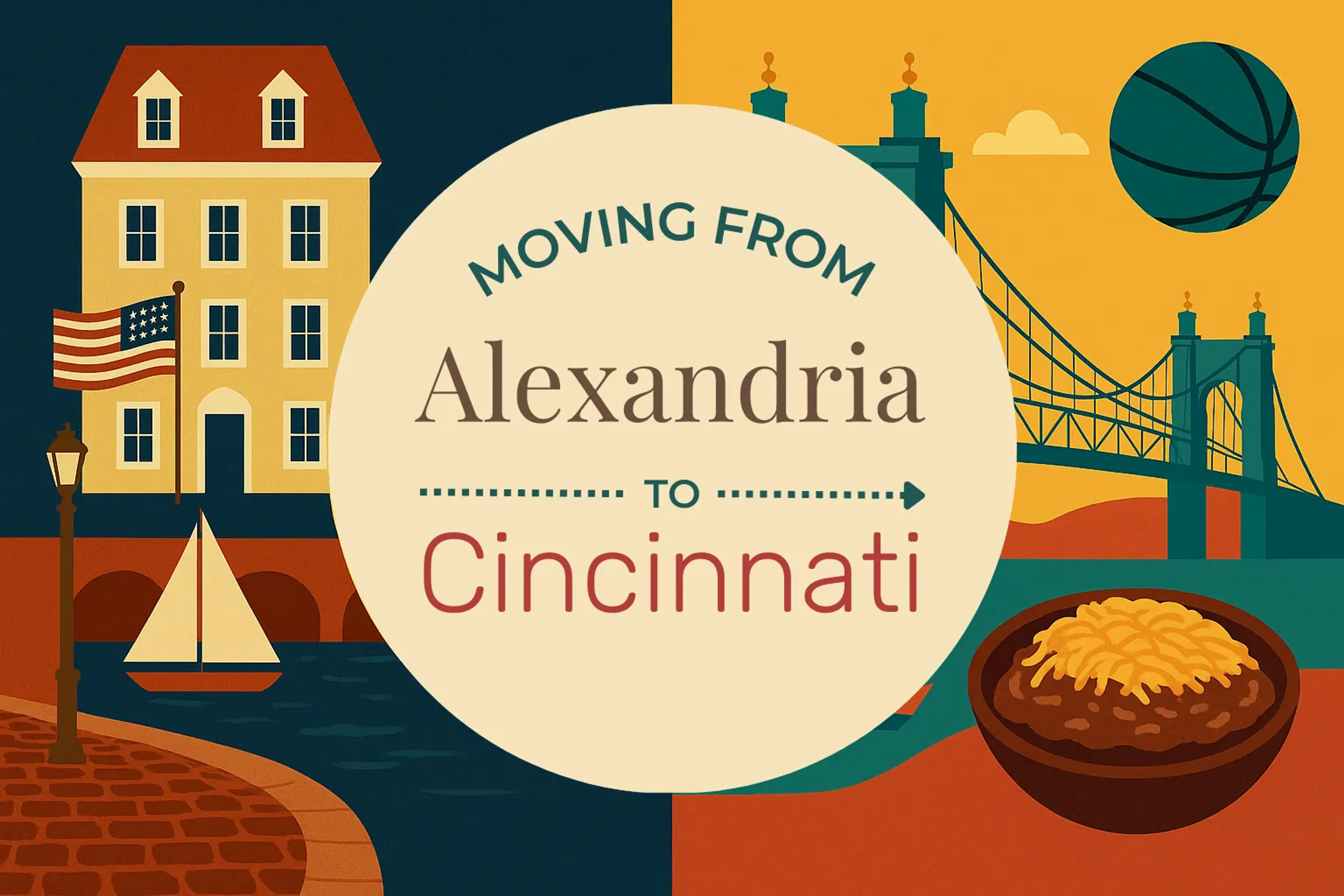 Side-by-side comparison of Alexandria to Cincinnati moving companies