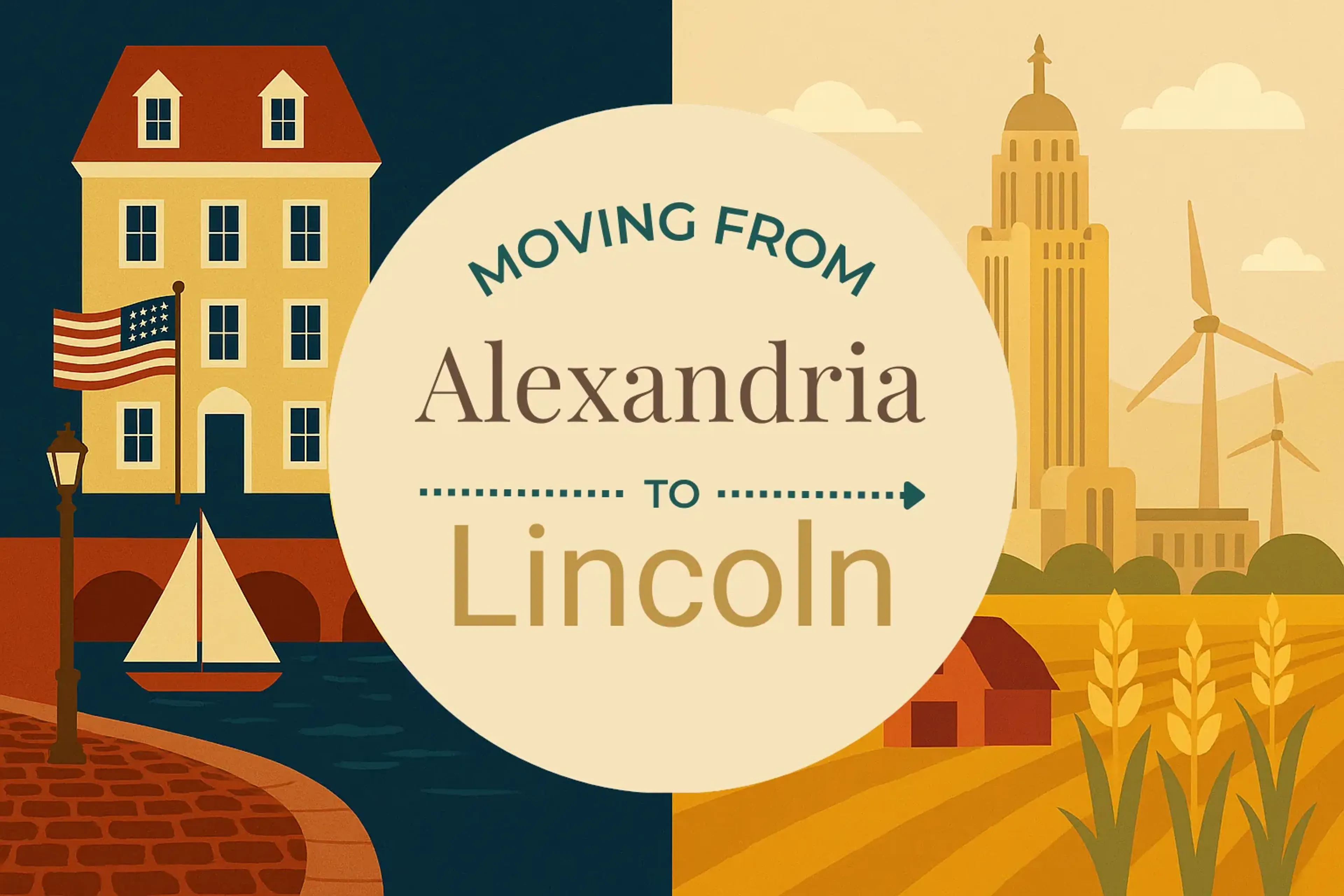 Side-by-side comparison of Alexandria to Lincoln moving companies