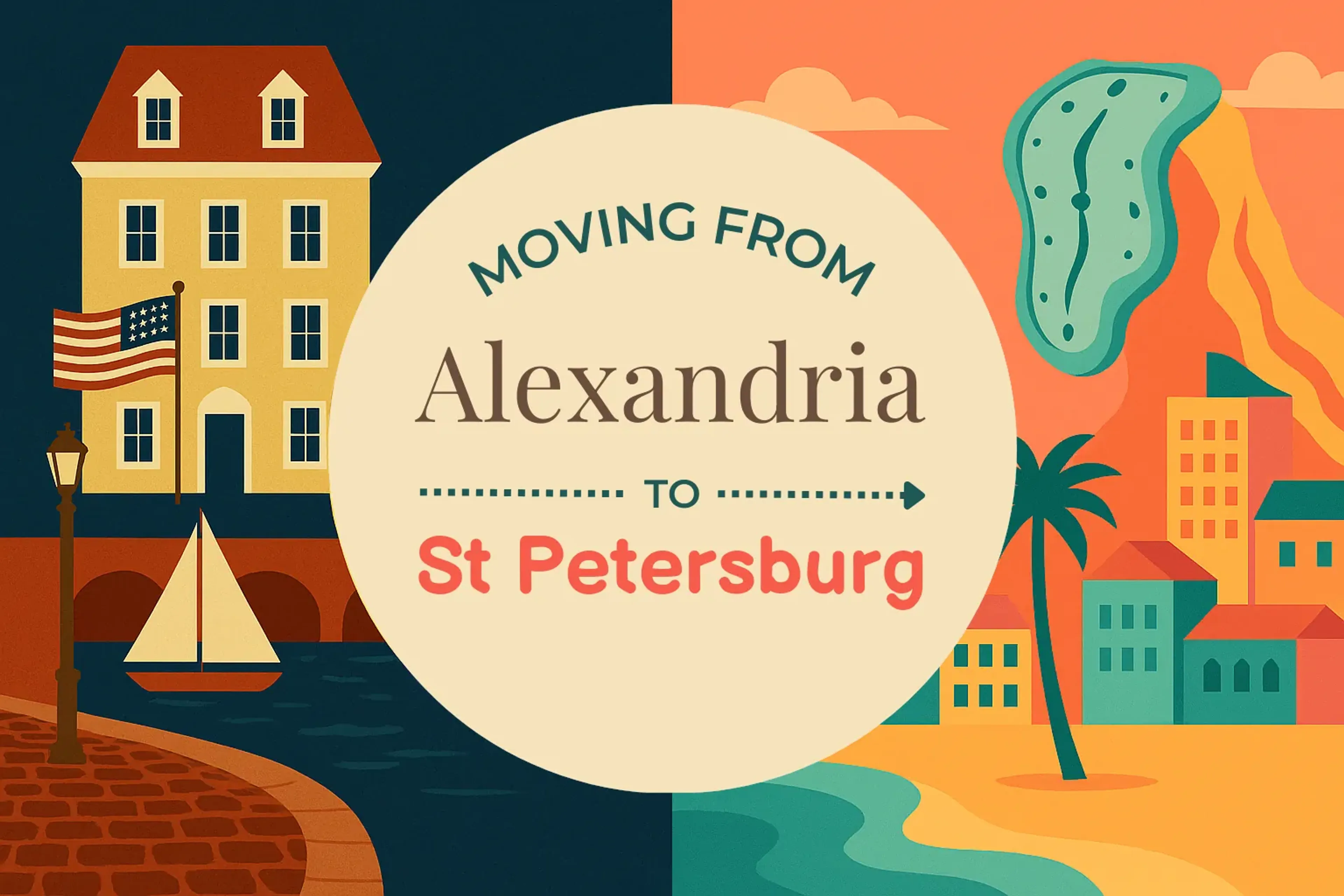 Side-by-side comparison of Alexandria to St. Petersburg moving companies