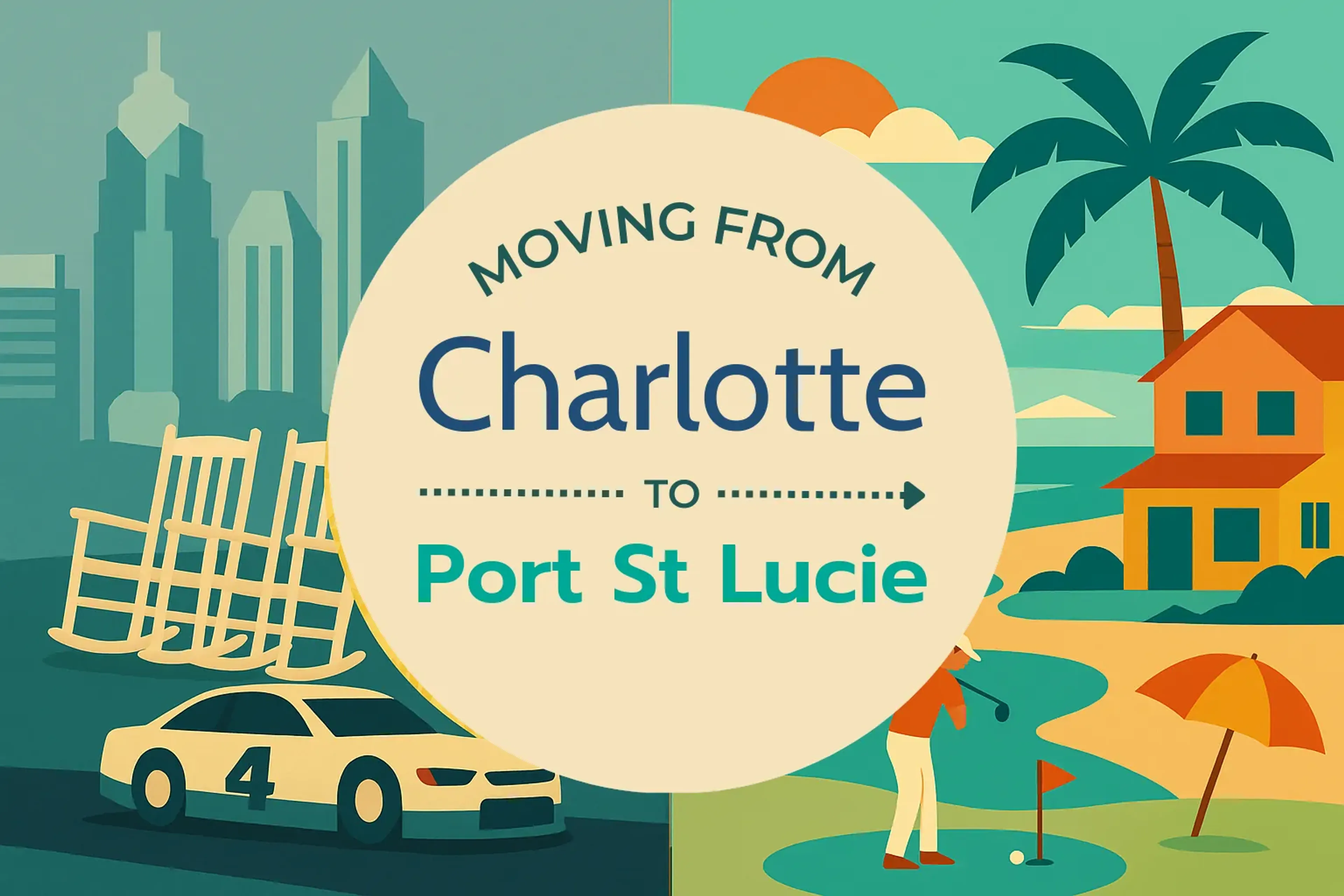 Side-by-side comparison of Charlotte to Port St. Lucie moving companies