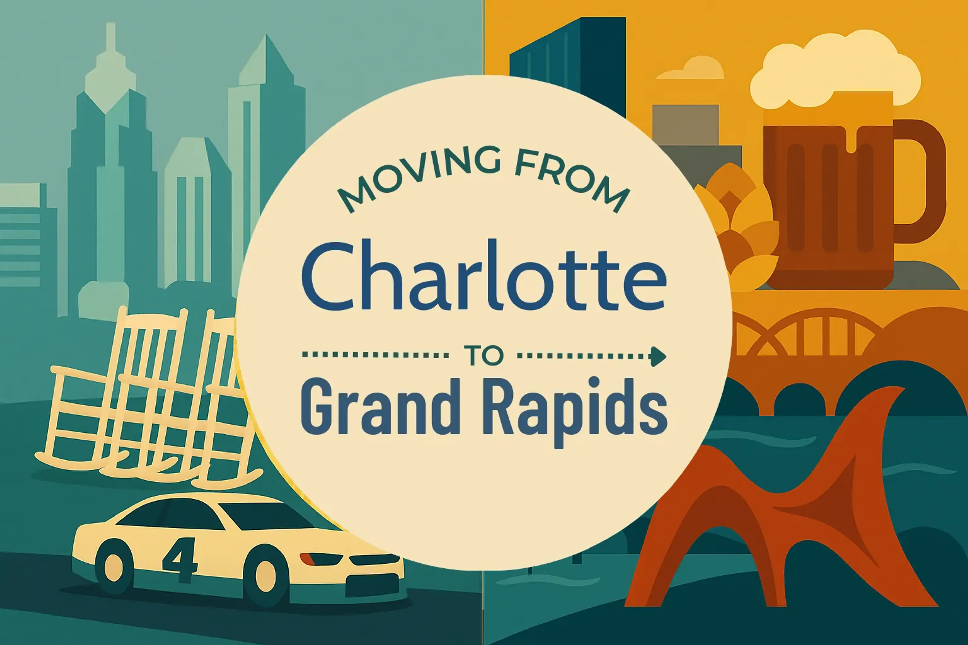 Side-by-side comparison of Charlotte to Grand Rapids moving companies