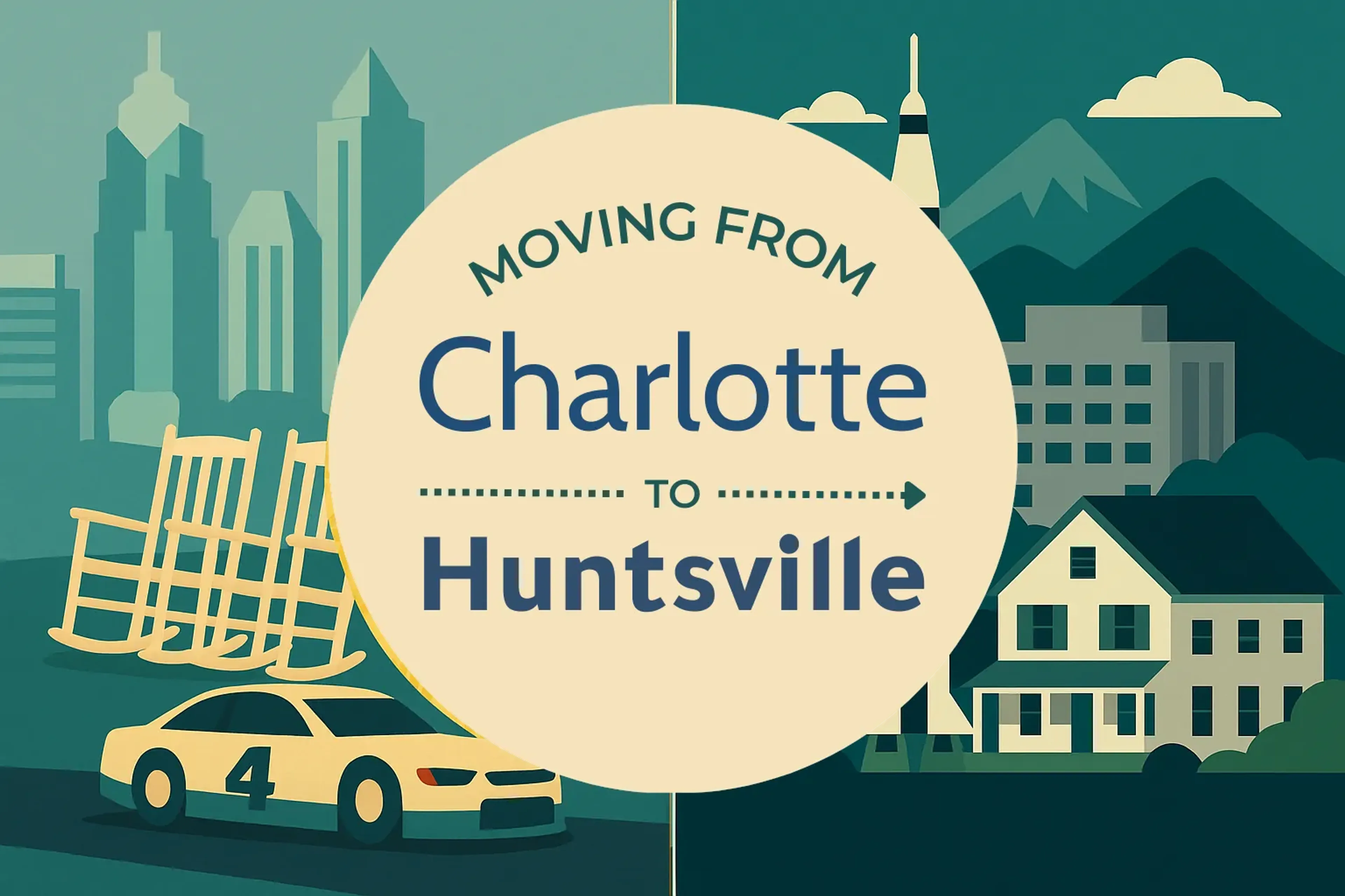 Side-by-side comparison of Charlotte to Huntsville moving companies
