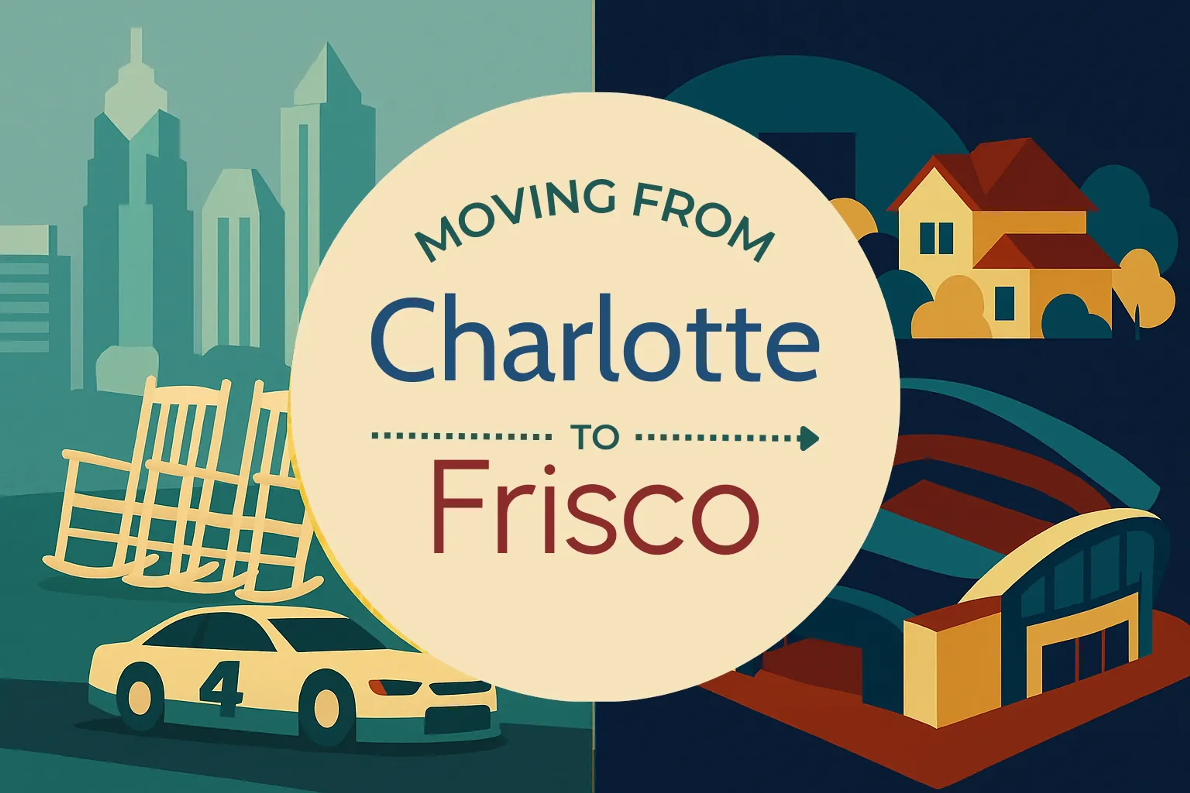 Side-by-side comparison of Charlotte to Frisco moving companies