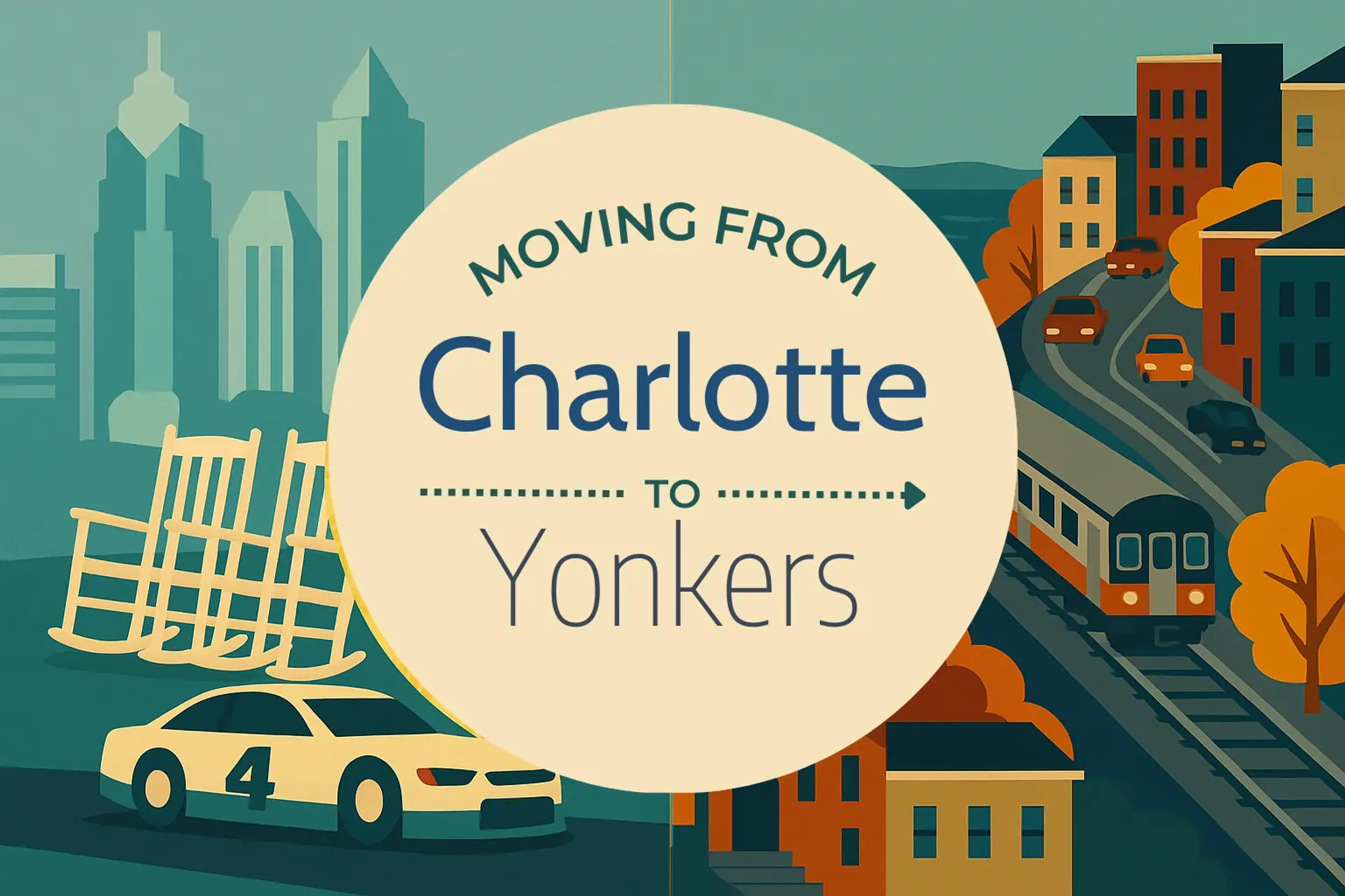 Side-by-side comparison of Charlotte to Yonkers moving companies