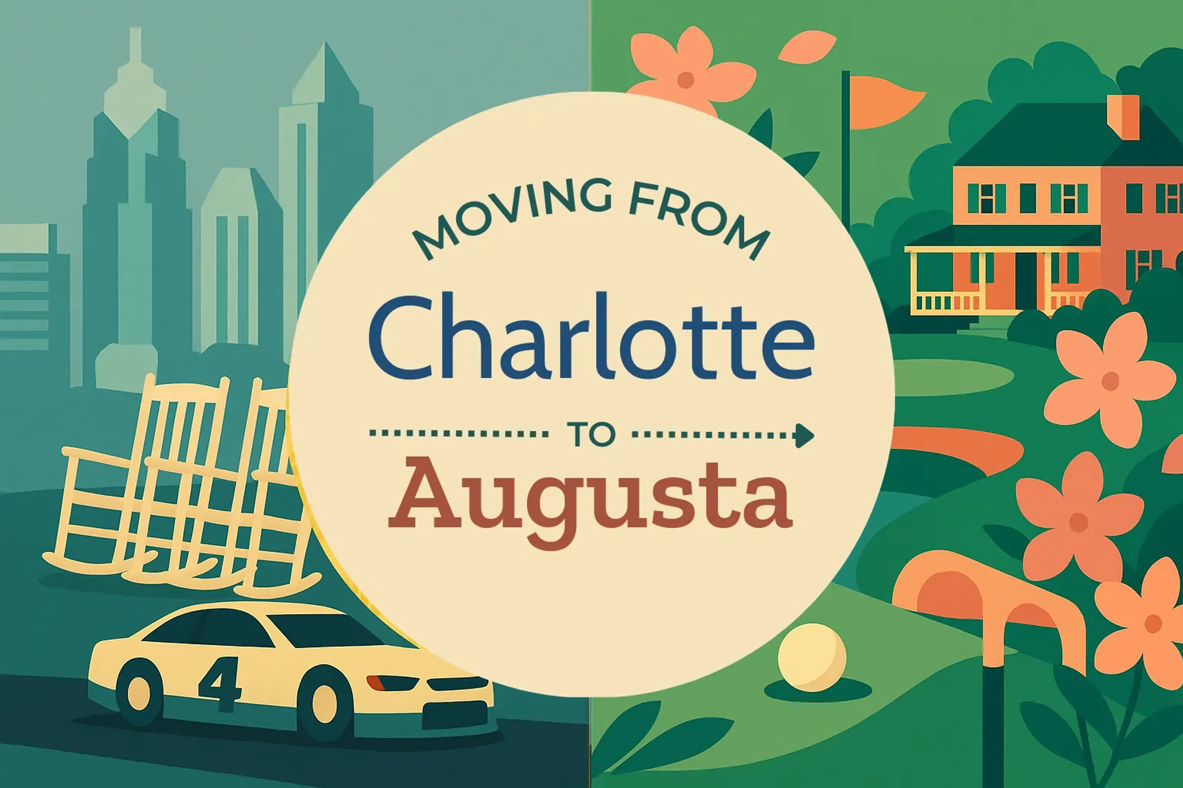 Side-by-side comparison of Charlotte to Augusta moving companies