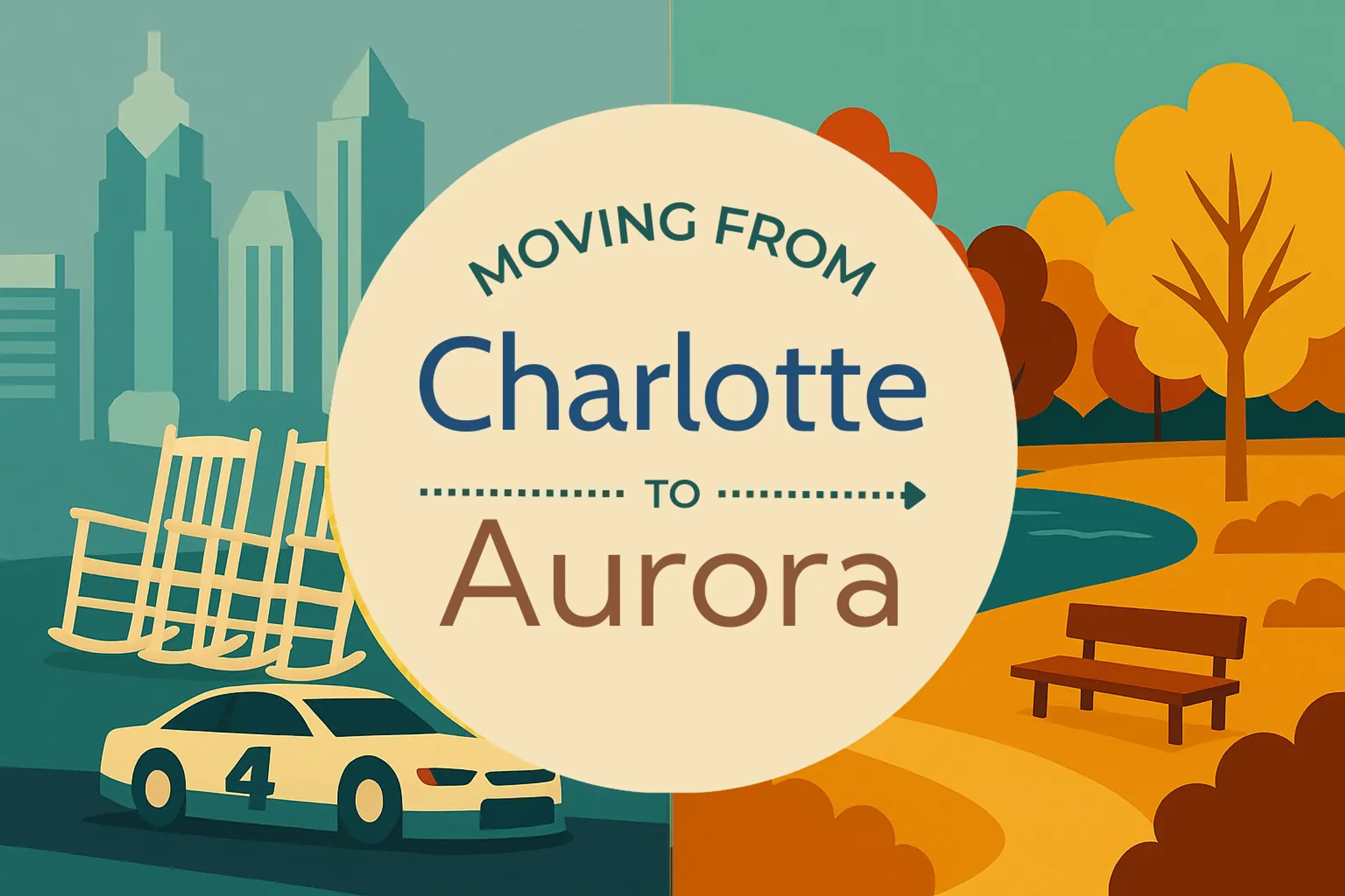 Side-by-side comparison of Charlotte to Aurora moving companies