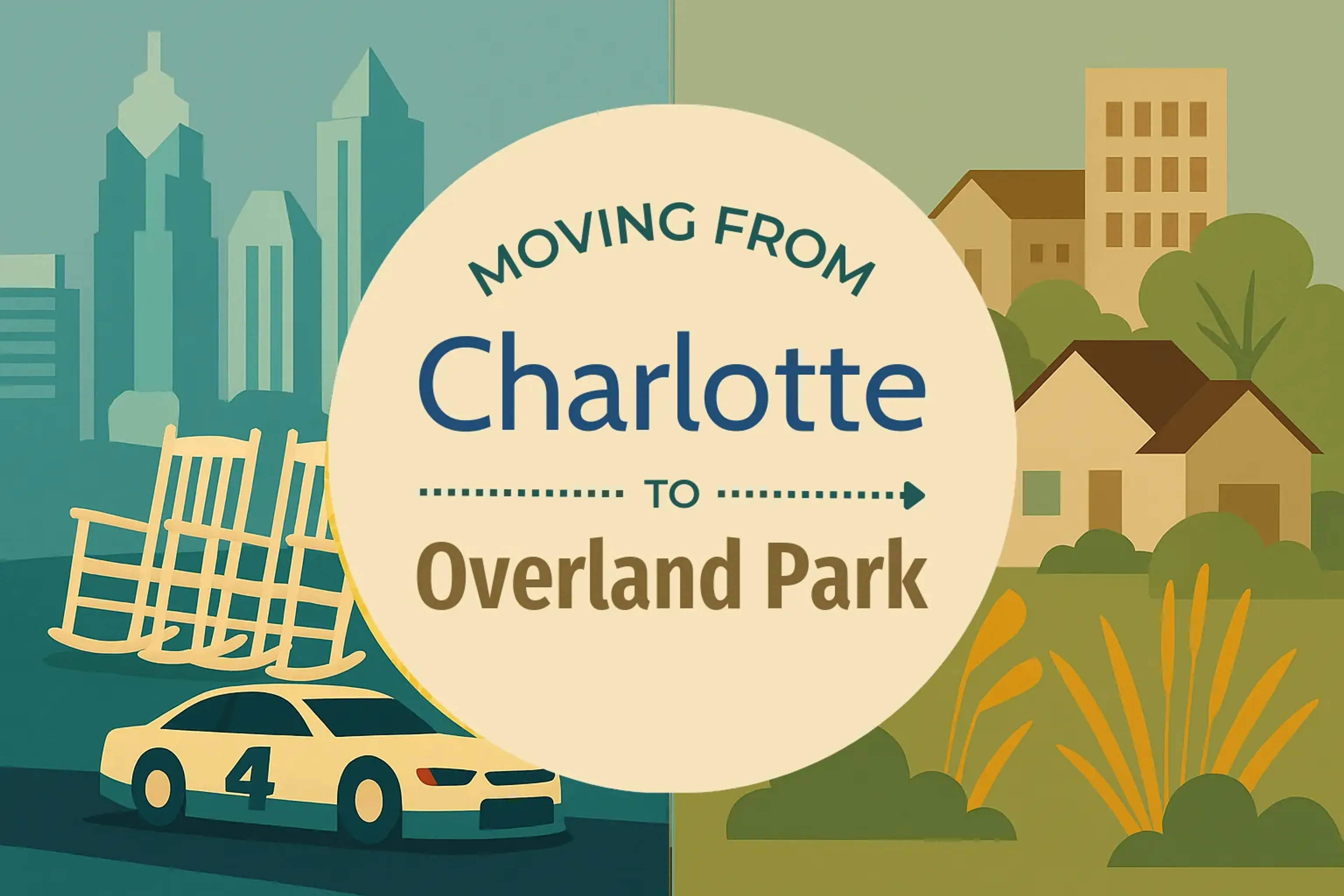 Side-by-side comparison of Charlotte to Overland Park moving companies