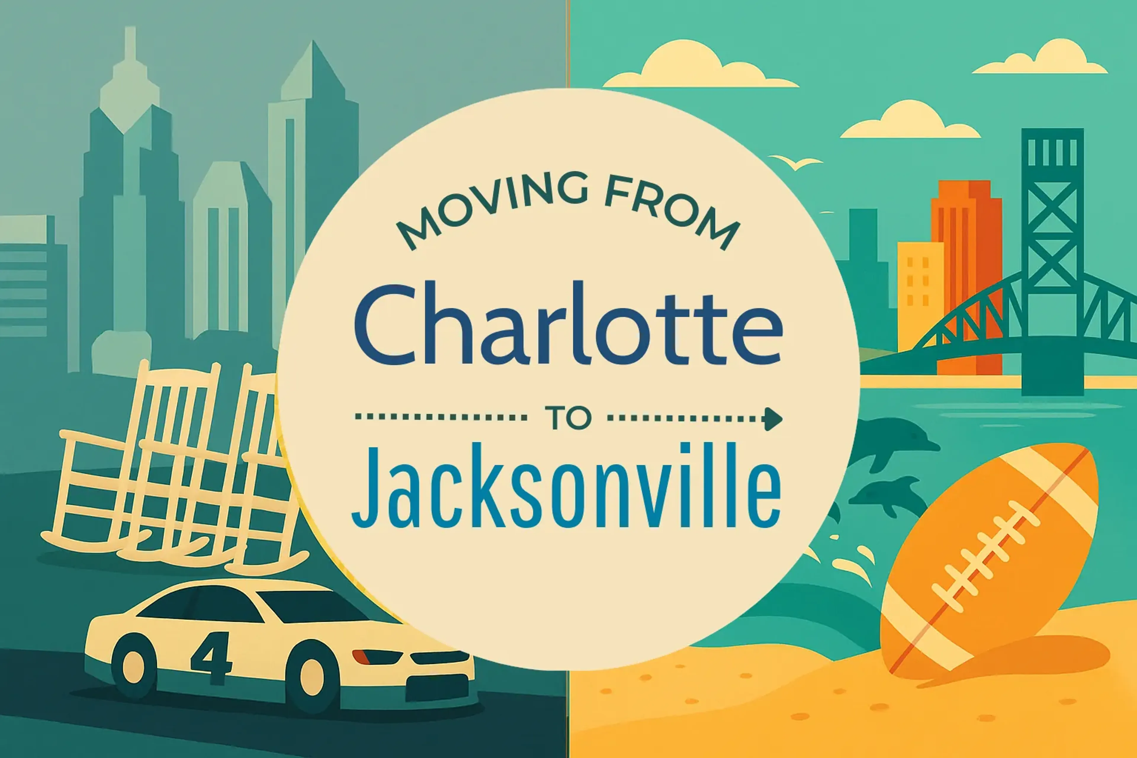 Side-by-side comparison of Charlotte to Jacksonville moving companies