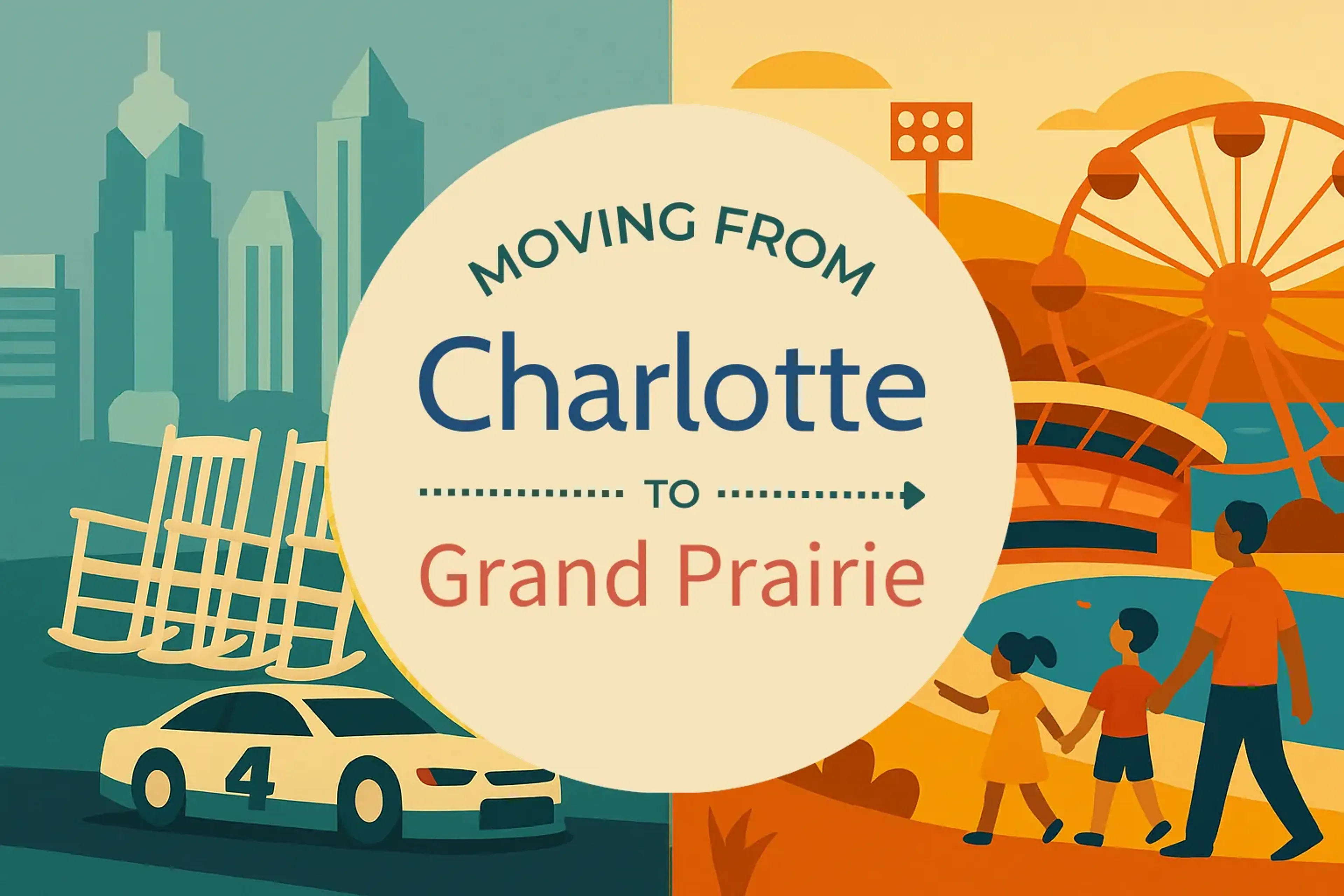Side-by-side comparison of Charlotte to Grand Prairie moving companies