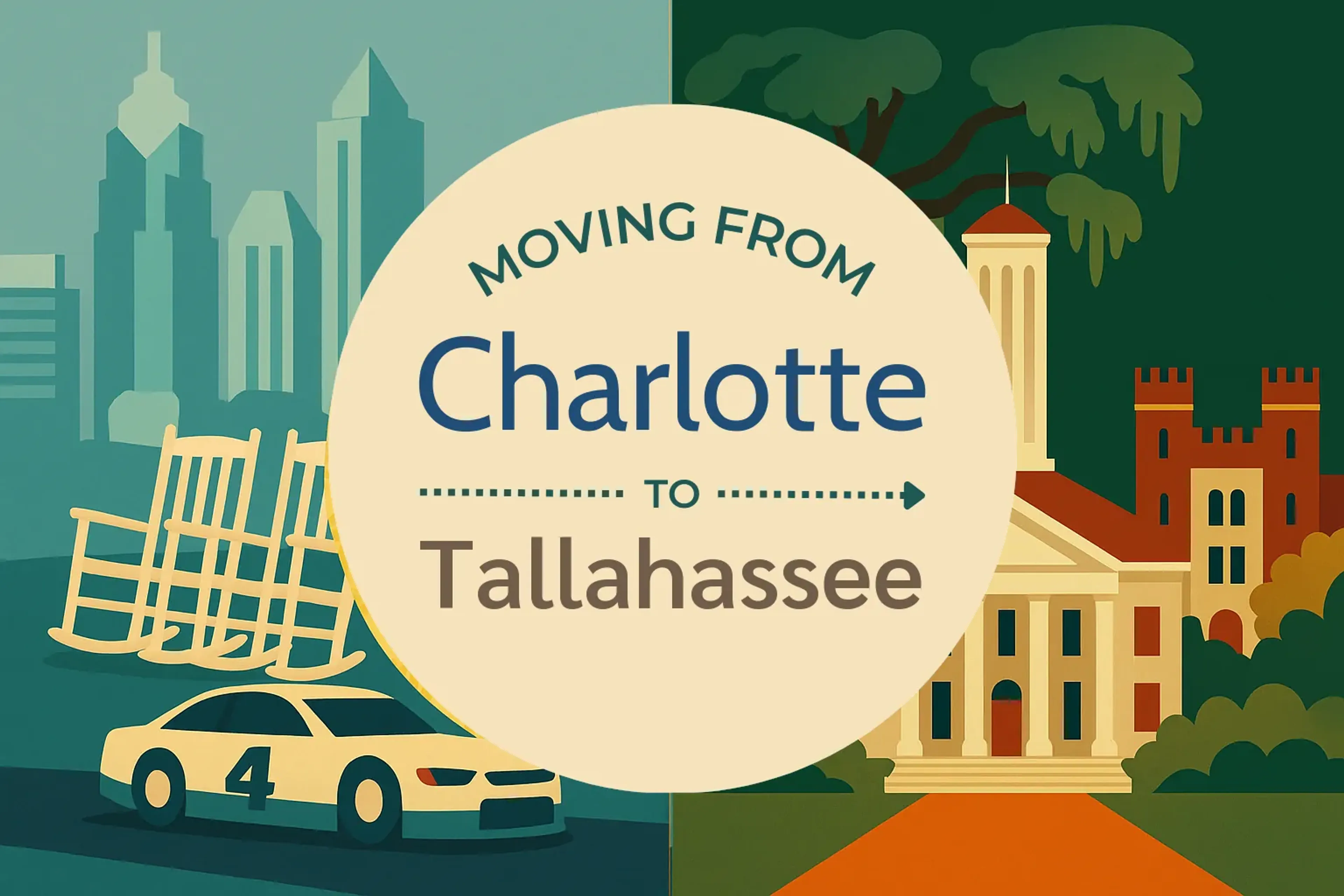 Side-by-side comparison of Charlotte to Tallahassee moving companies