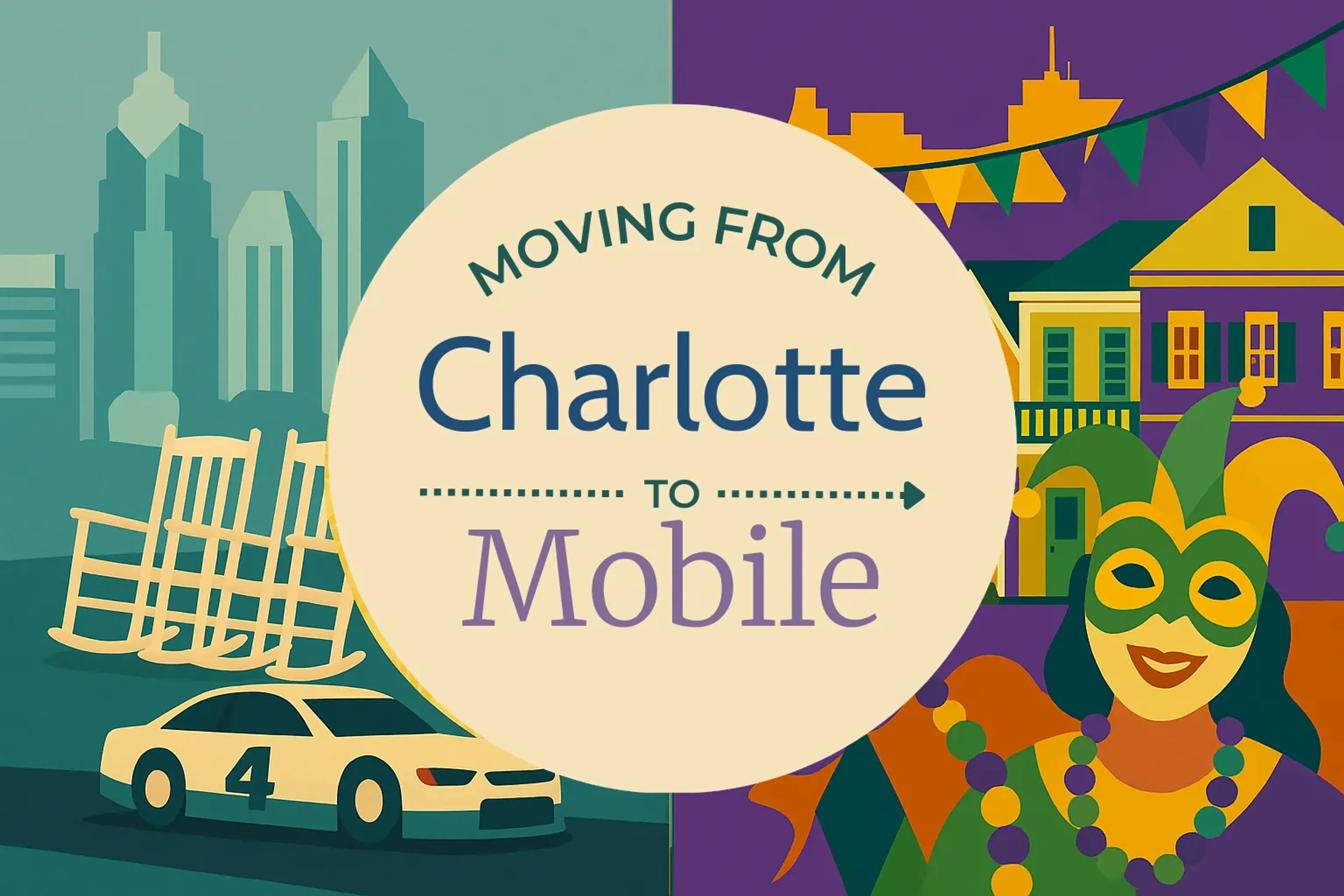 Side-by-side comparison of Charlotte to Mobile moving companies