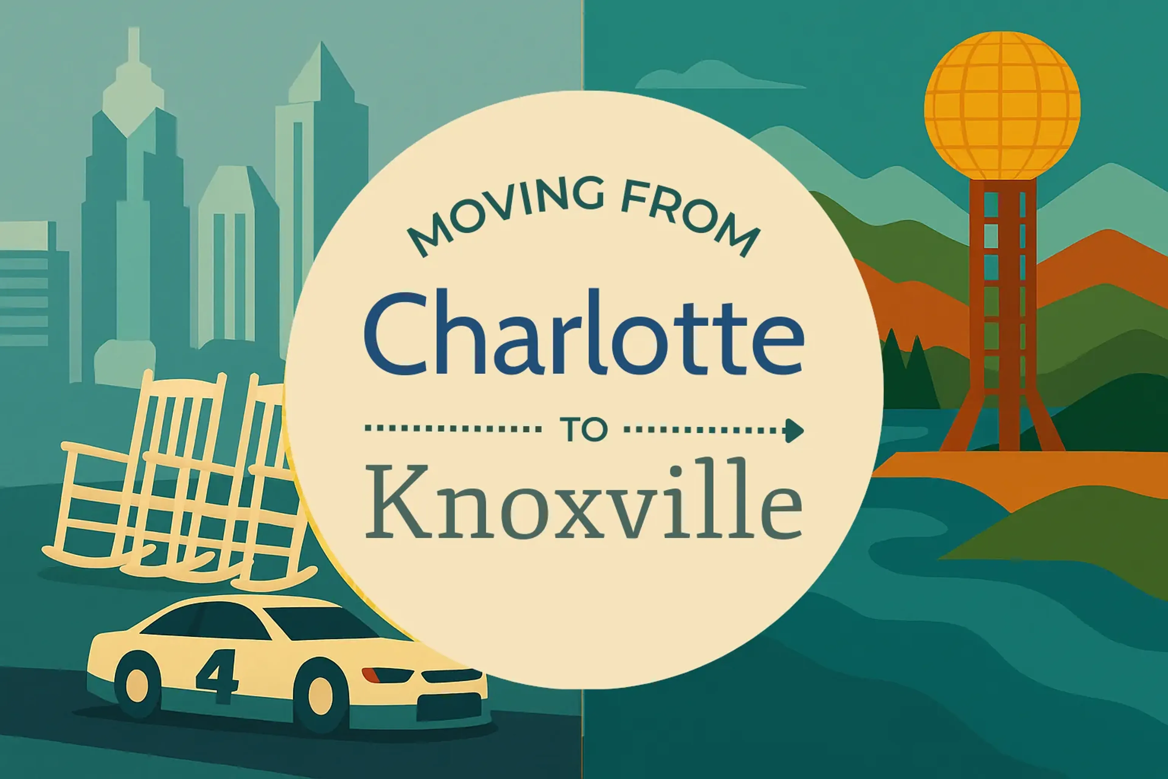 Side-by-side comparison of Charlotte to Knoxville moving companies