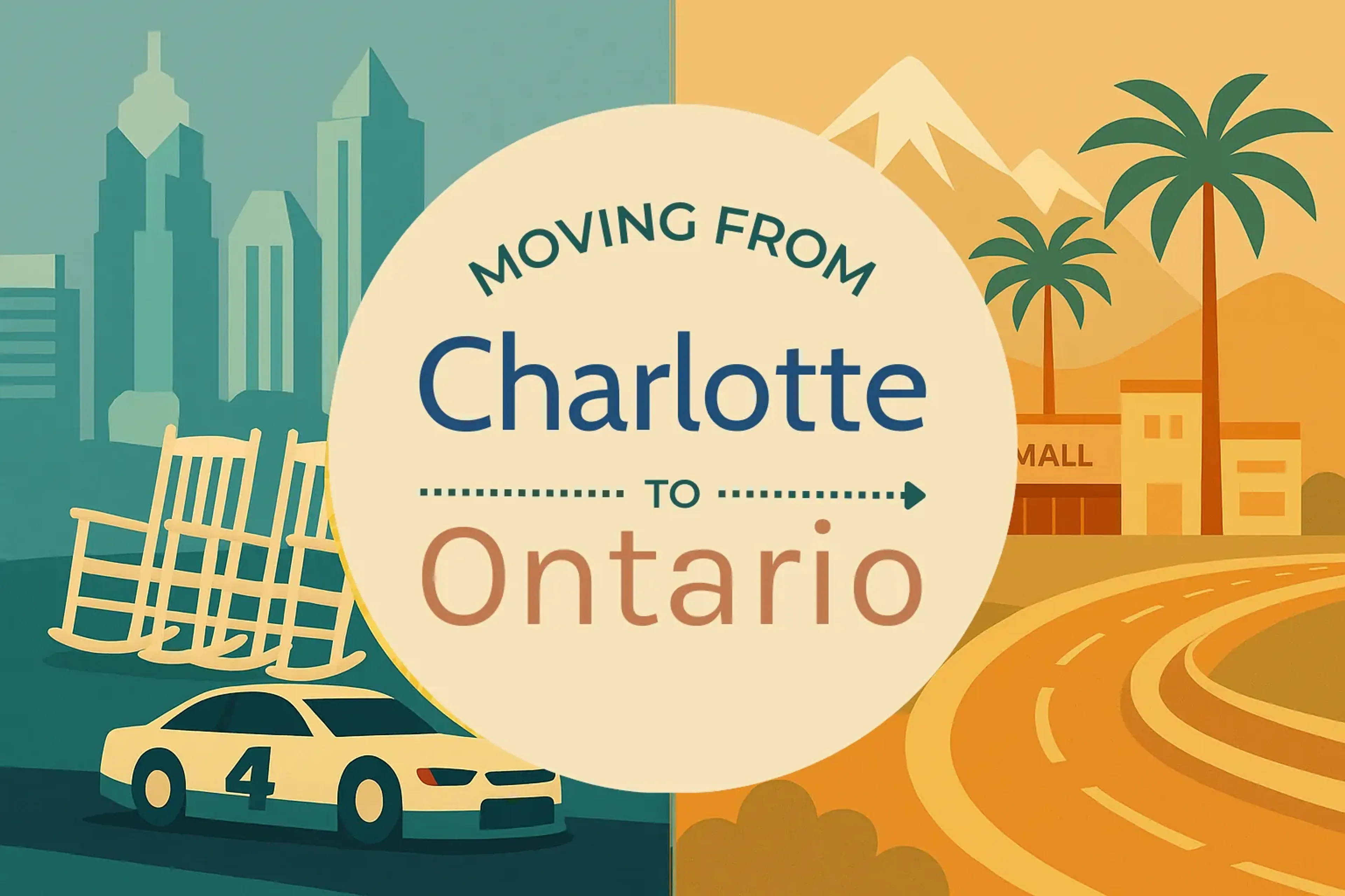 Side-by-side comparison of Charlotte to Ontario moving companies