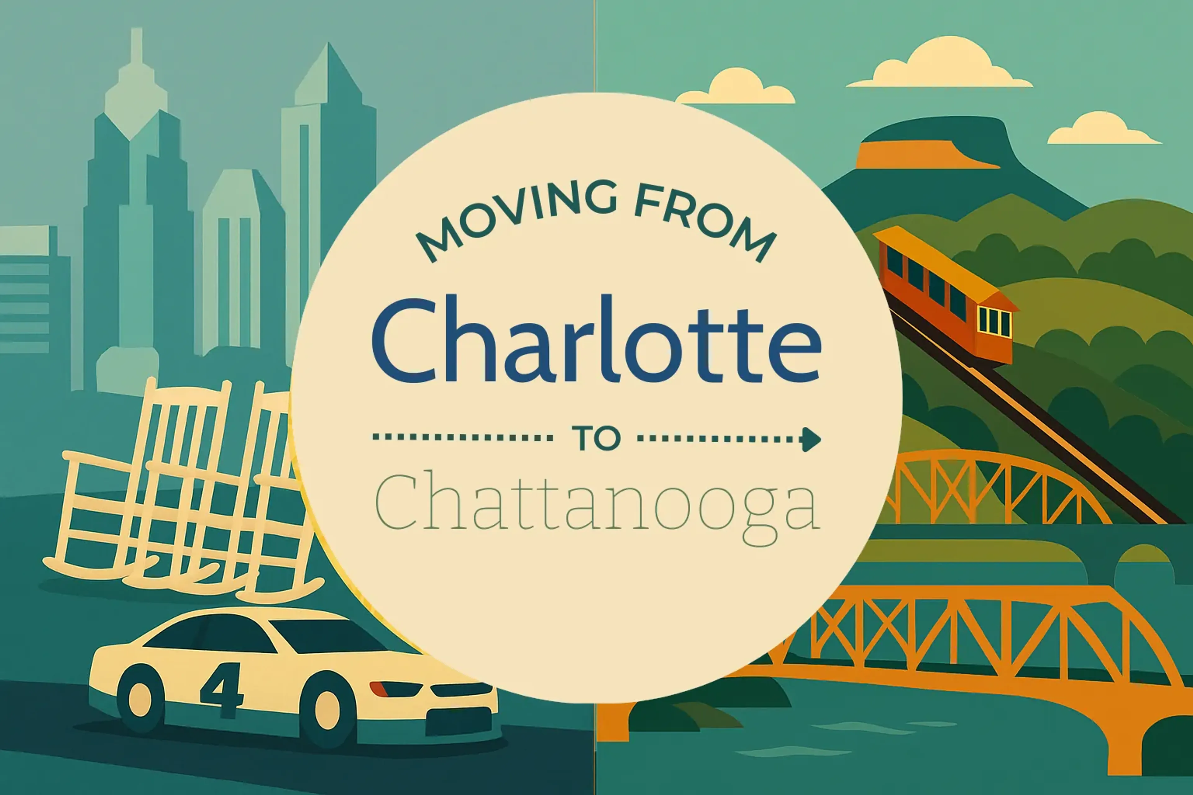Side-by-side comparison of Charlotte to Chattanooga moving companies