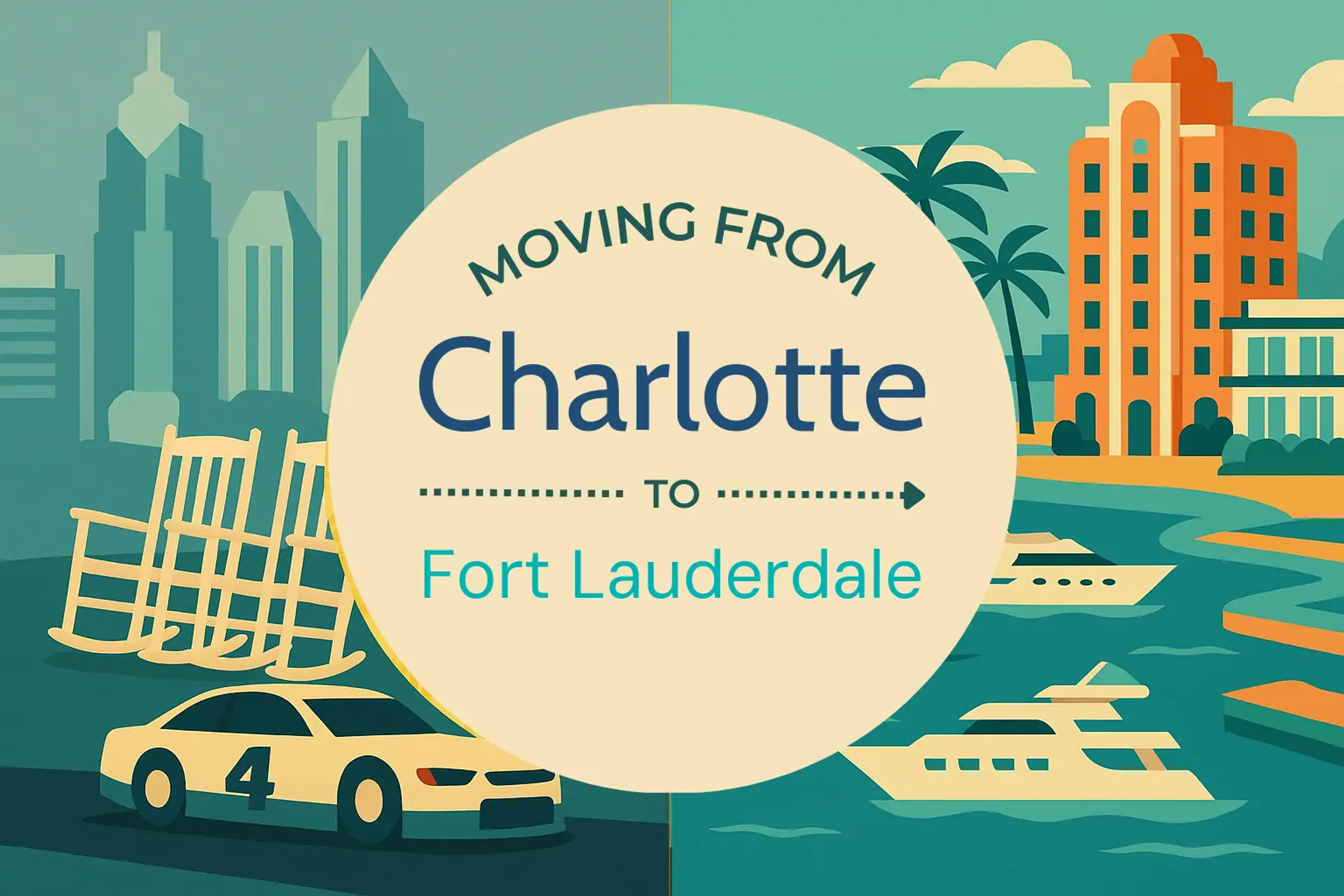 Side-by-side comparison of Charlotte to Fort Lauderdale moving companies