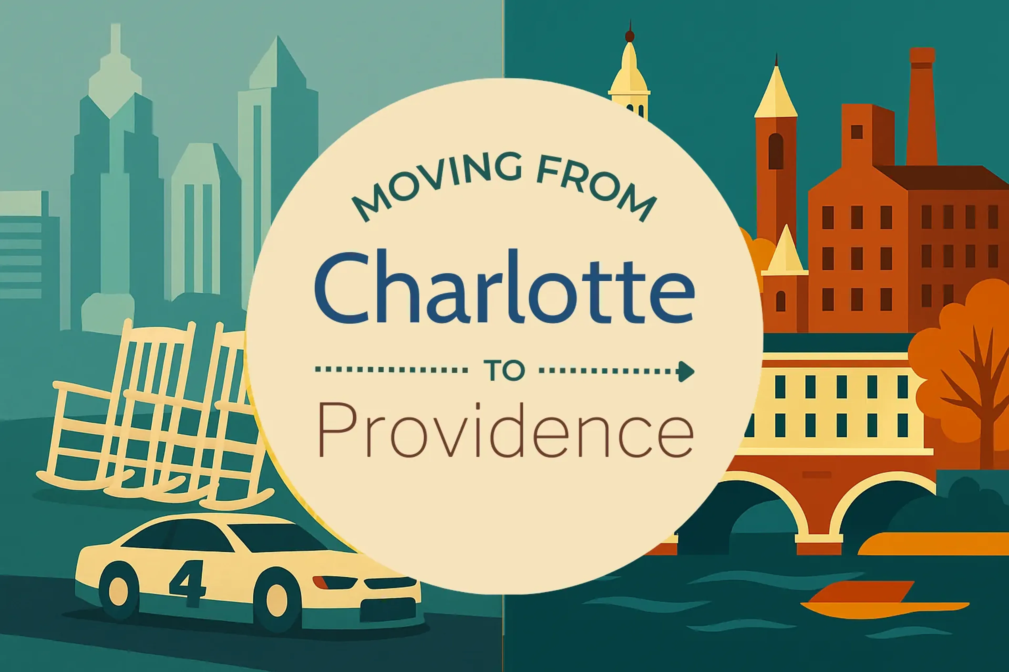 Side-by-side comparison of Charlotte to Providence moving companies