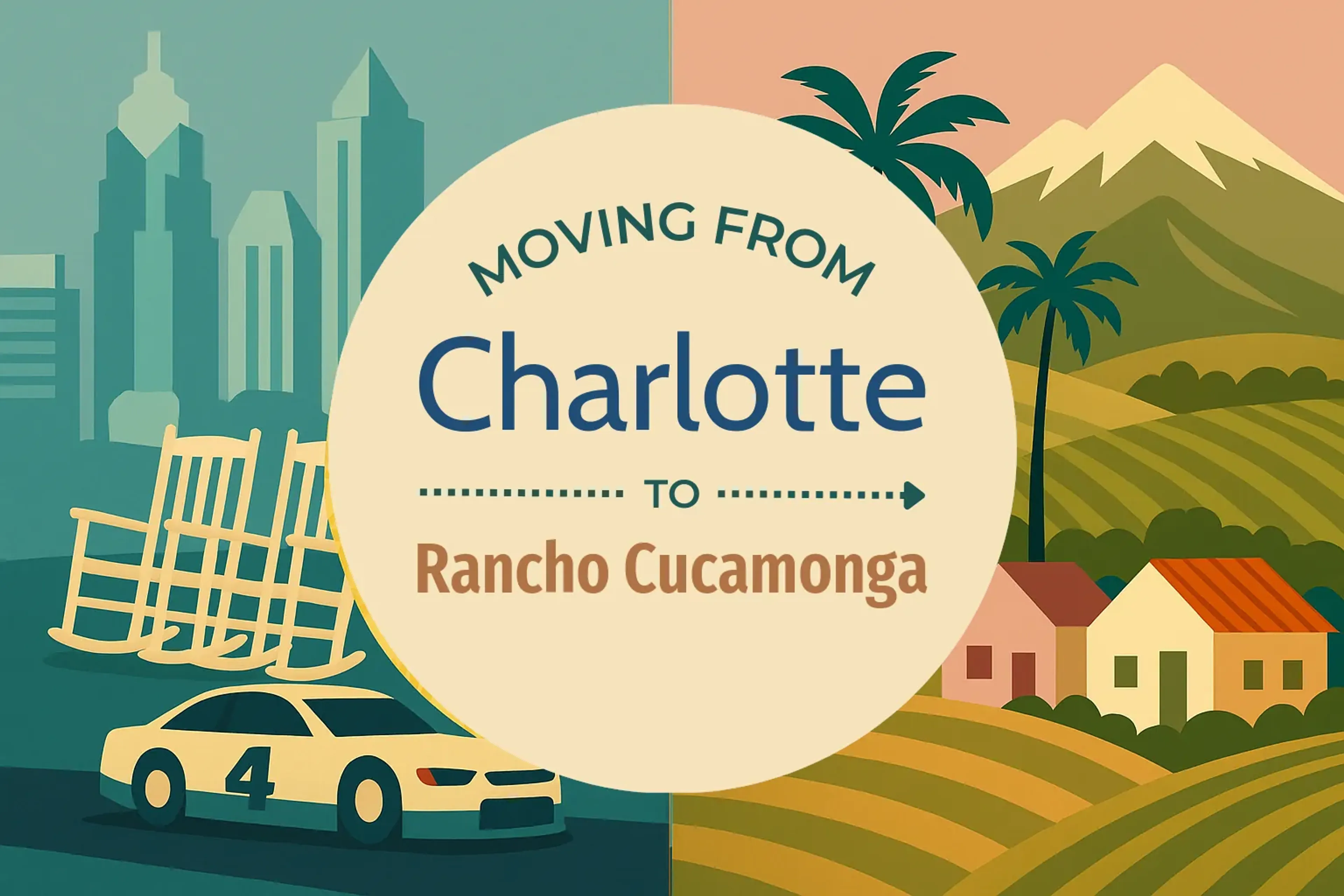 Side-by-side comparison of Charlotte to Rancho Cucamonga moving companies