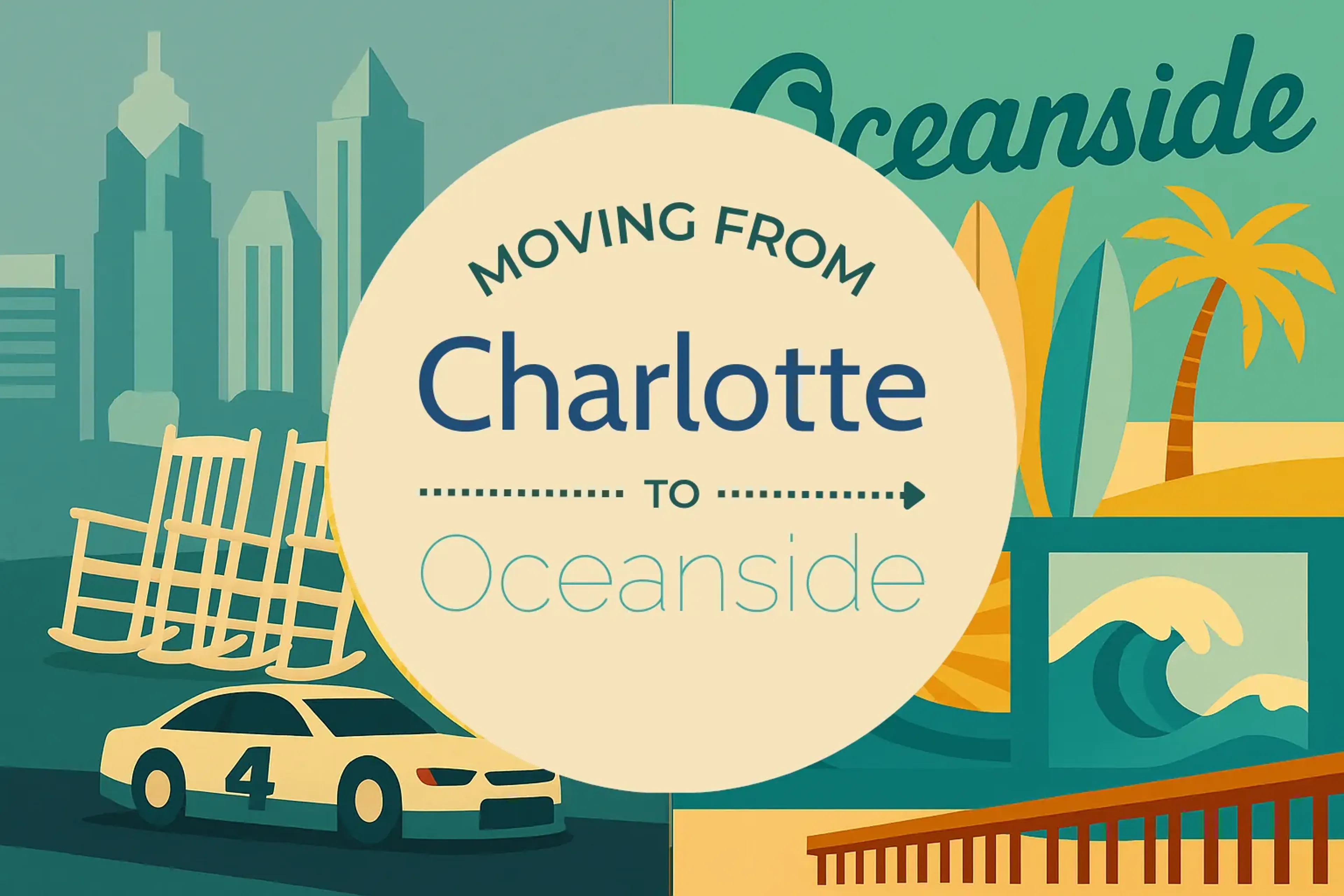 Side-by-side comparison of Charlotte to Oceanside moving companies