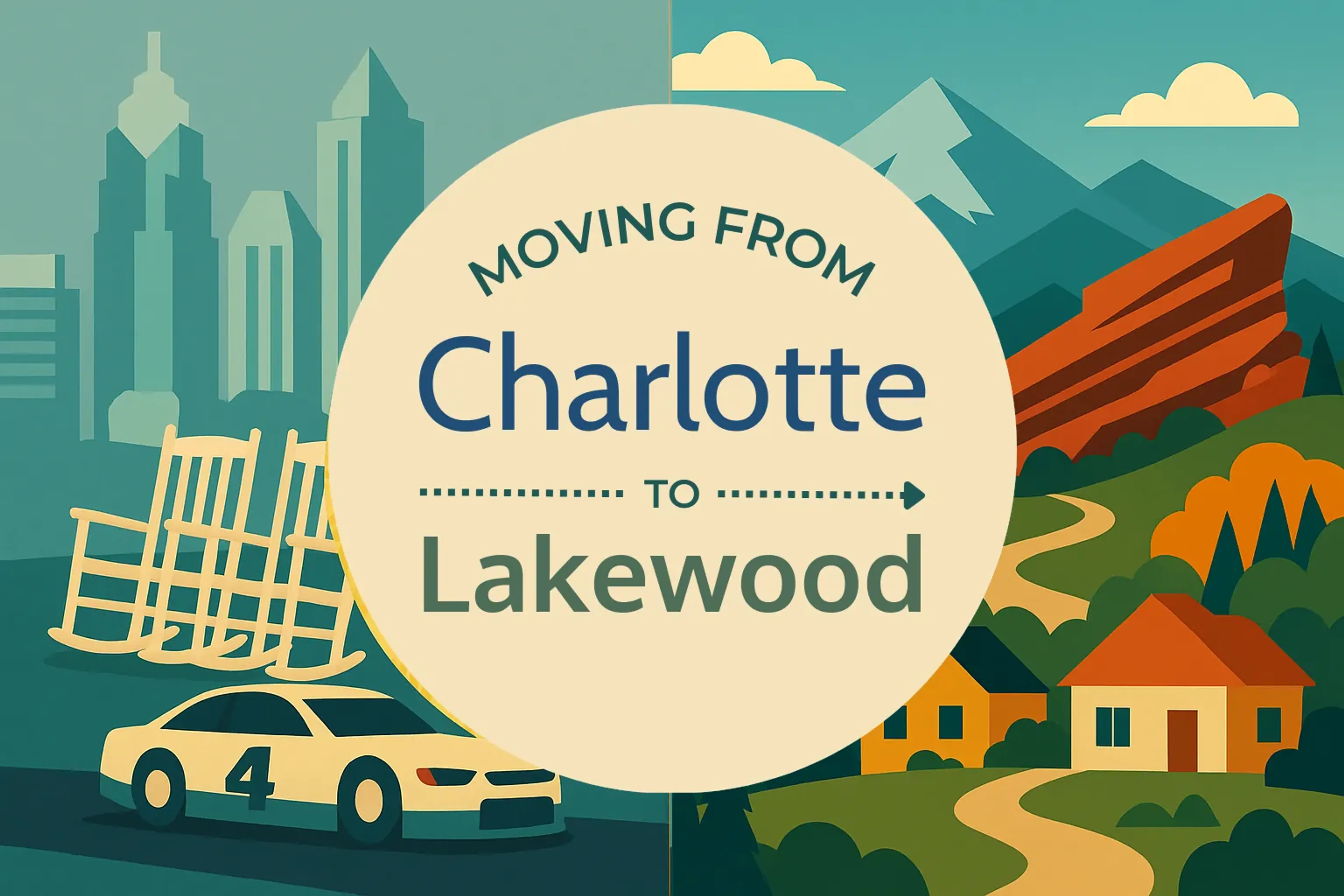 Side-by-side comparison of Charlotte to Lakewood moving companies