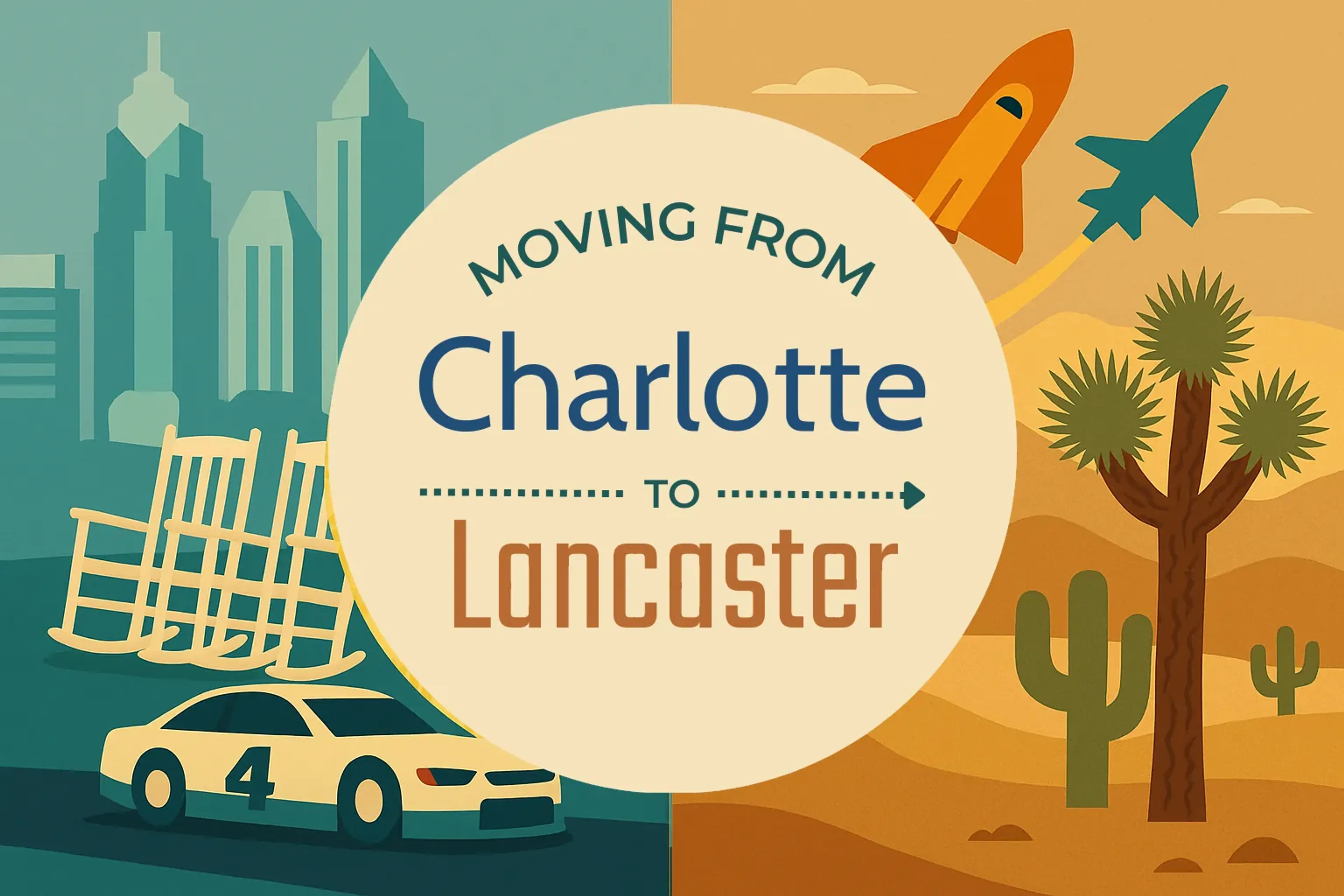 Side-by-side comparison of Charlotte to Lancaster moving companies