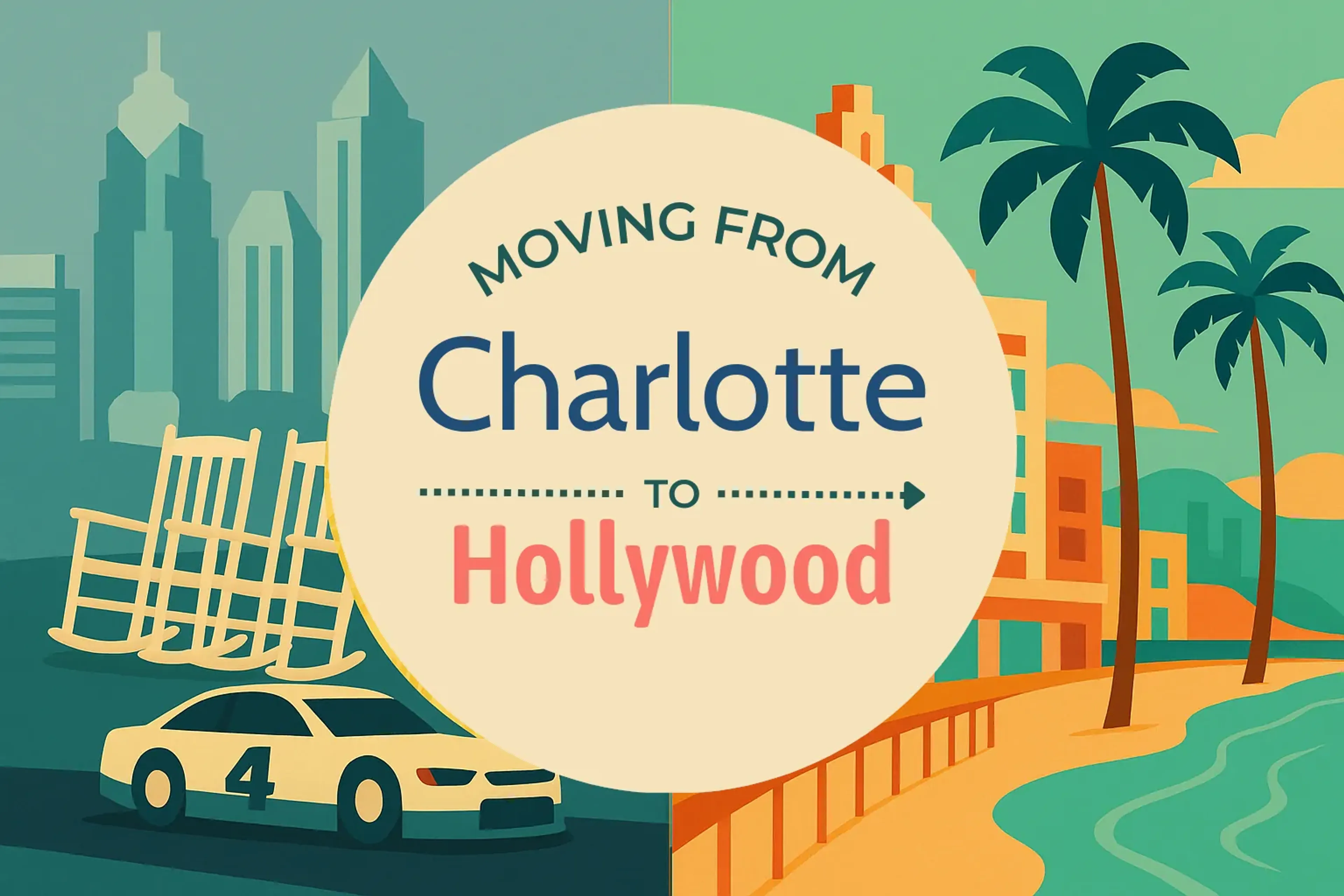 Side-by-side comparison of Charlotte to Hollywood moving companies